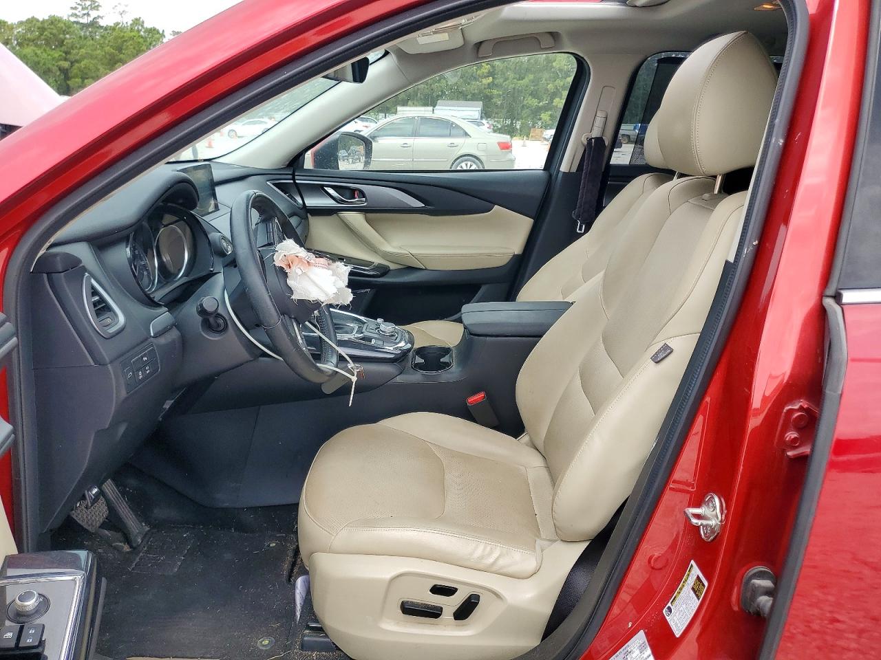 2019 Mazda Cx-9 Touring Красный vin: JM3TCACYXK0326605