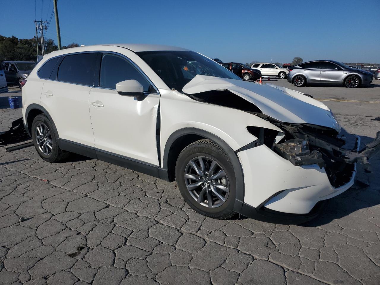 2020 Mazda Cx-9 Touring White vin: JM3TCACYXL0401997