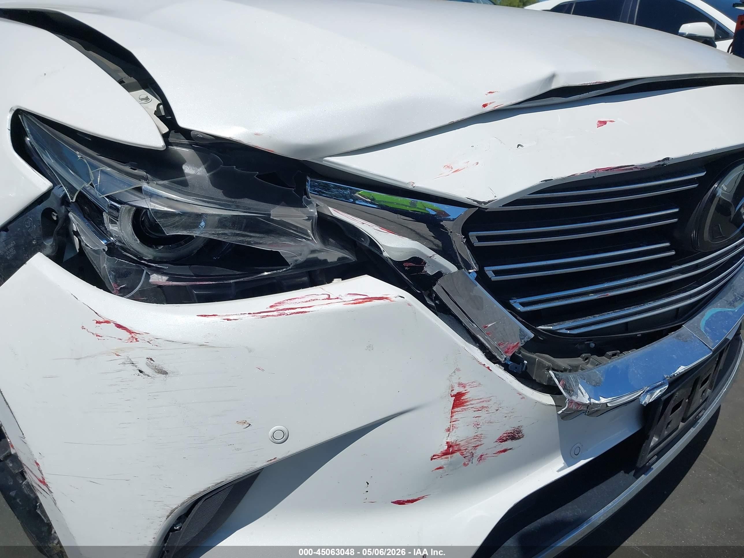2018 Mazda Cx-9 Grand Touring White vin: JM3TCADY2J0205354