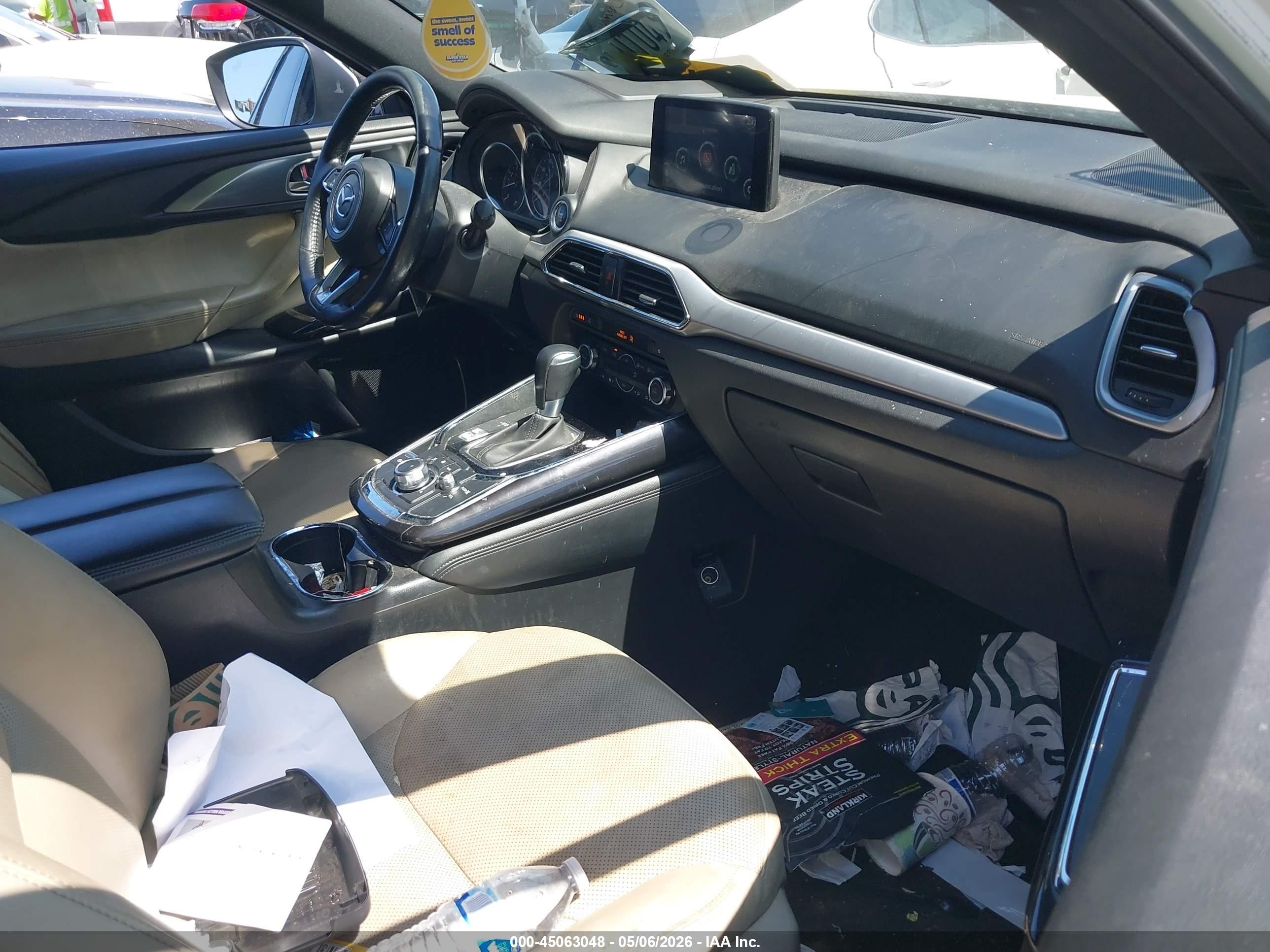 2018 Mazda Cx-9 Grand Touring White vin: JM3TCADY2J0205354