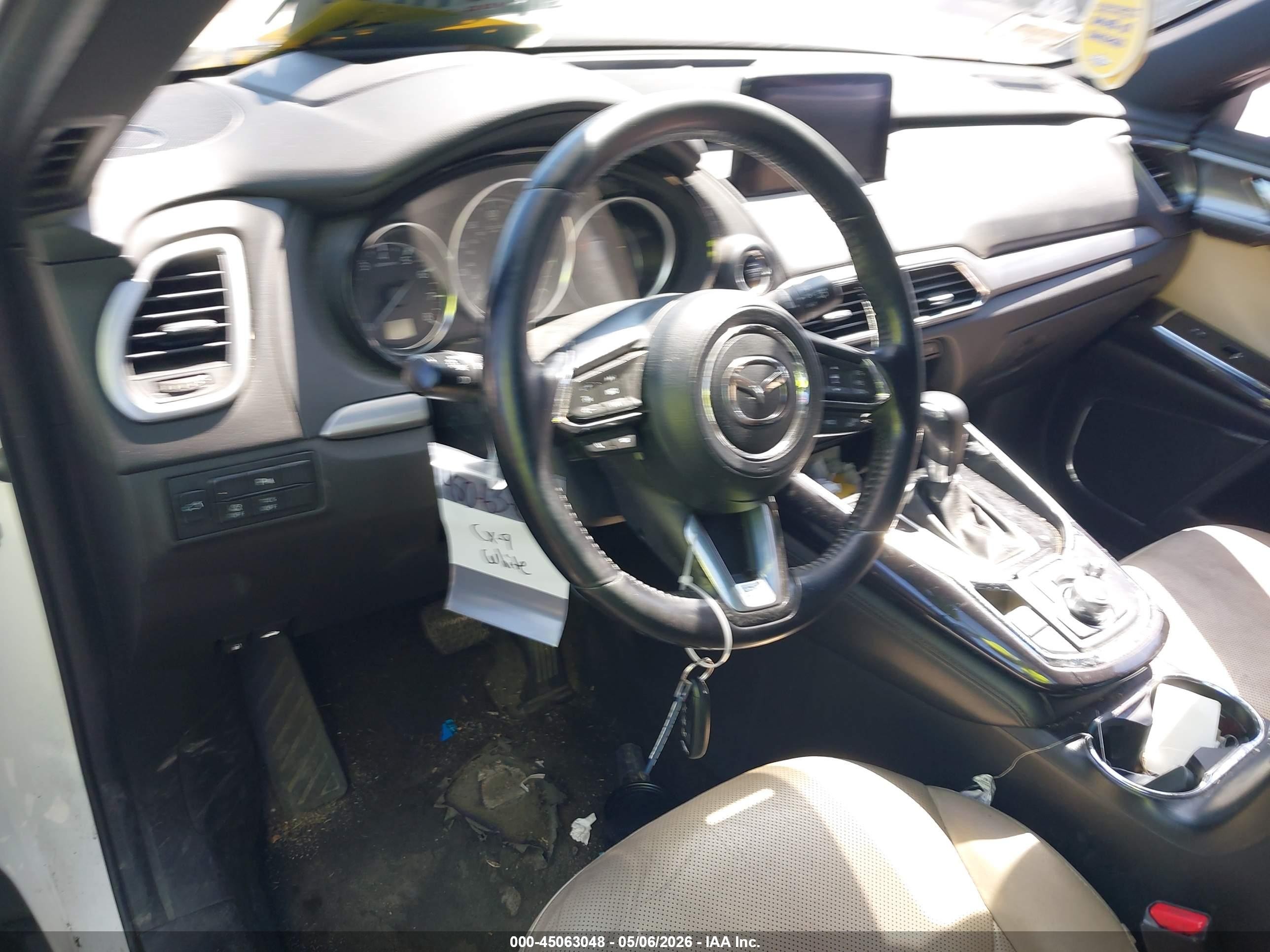 2018 Mazda Cx-9 Grand Touring White vin: JM3TCADY2J0205354