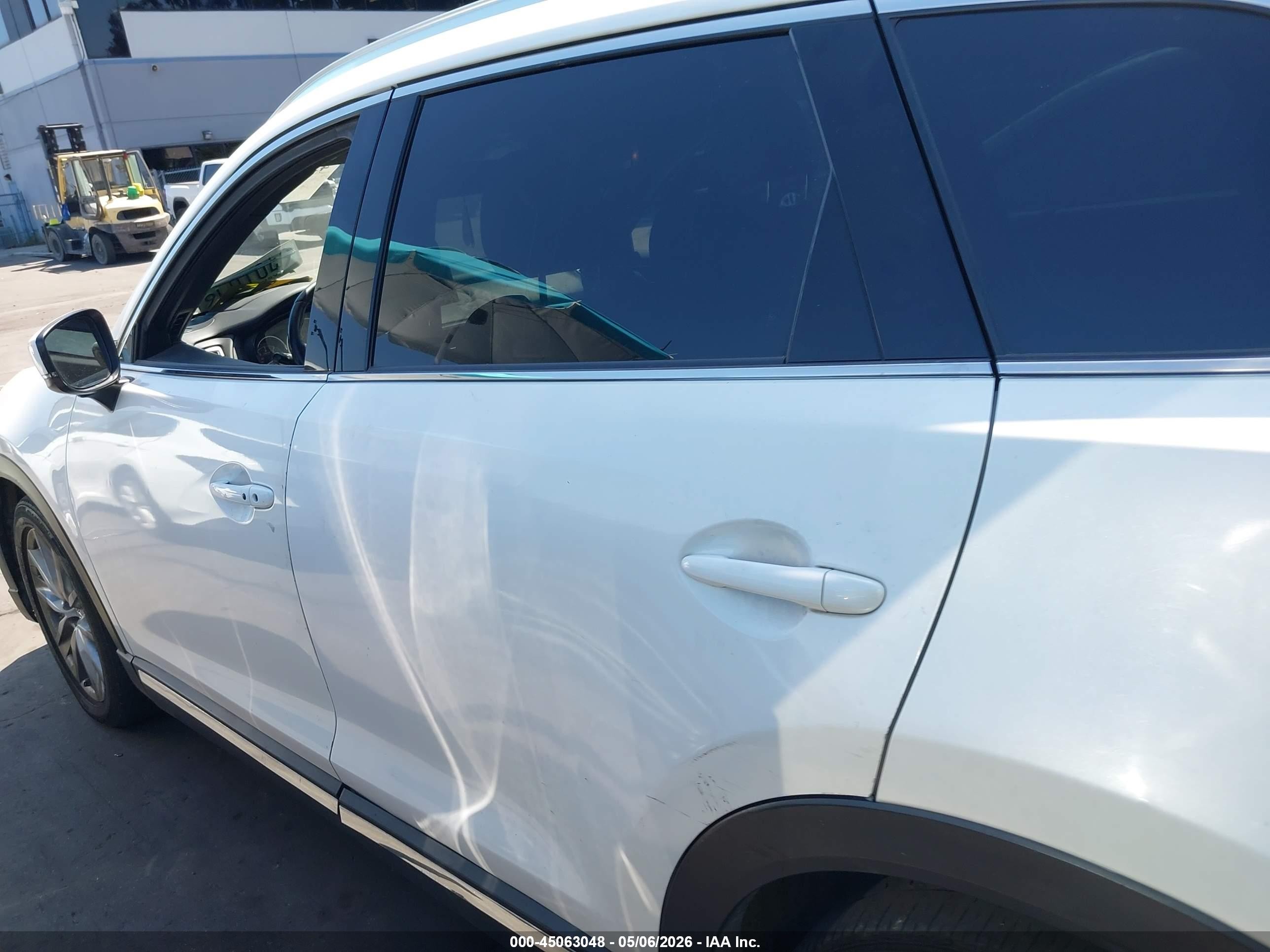 2018 Mazda Cx-9 Grand Touring White vin: JM3TCADY2J0205354