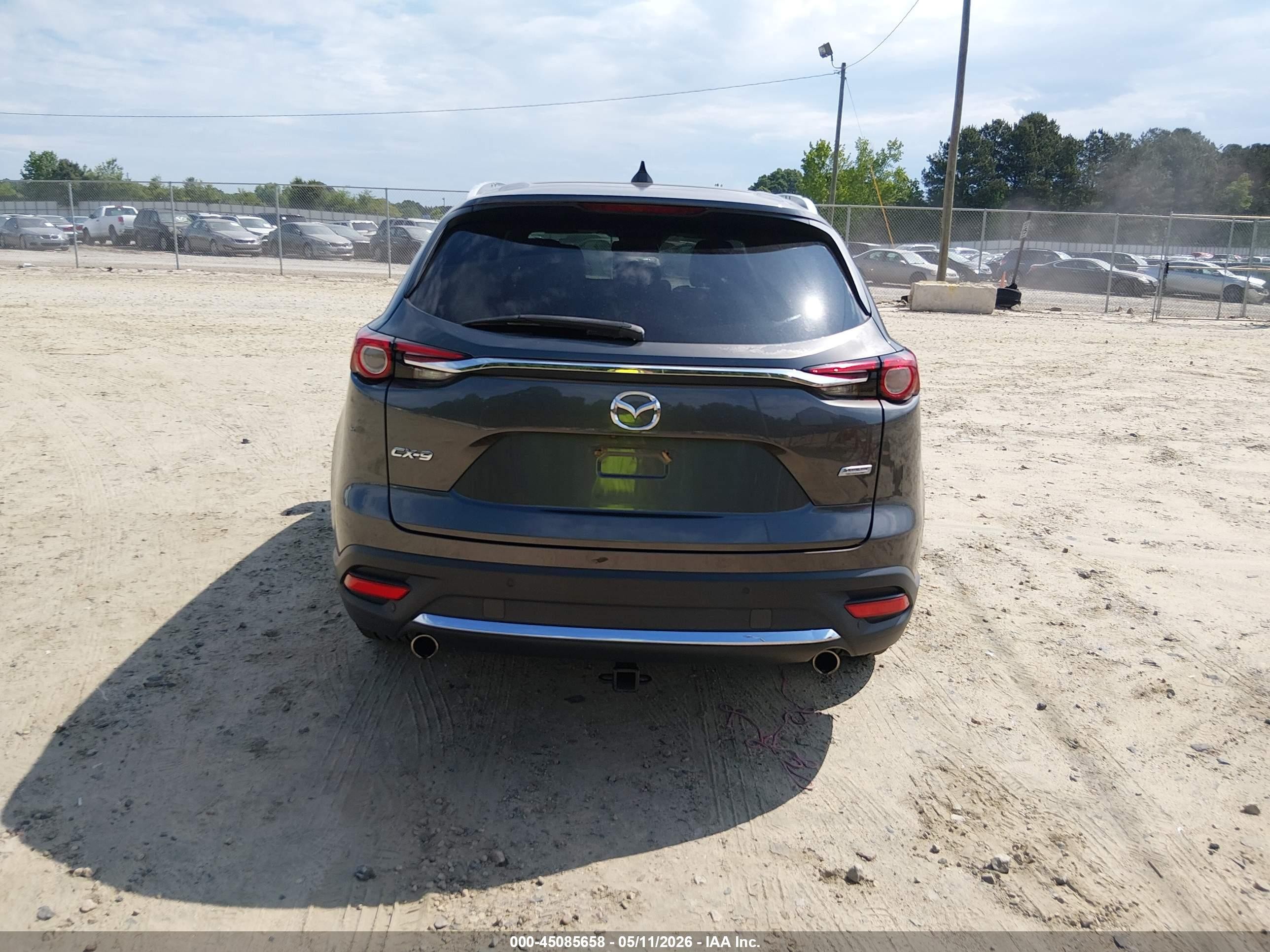 2016 Mazda Cx-9 Grand Touring Gray vin: JM3TCADY6G0120011