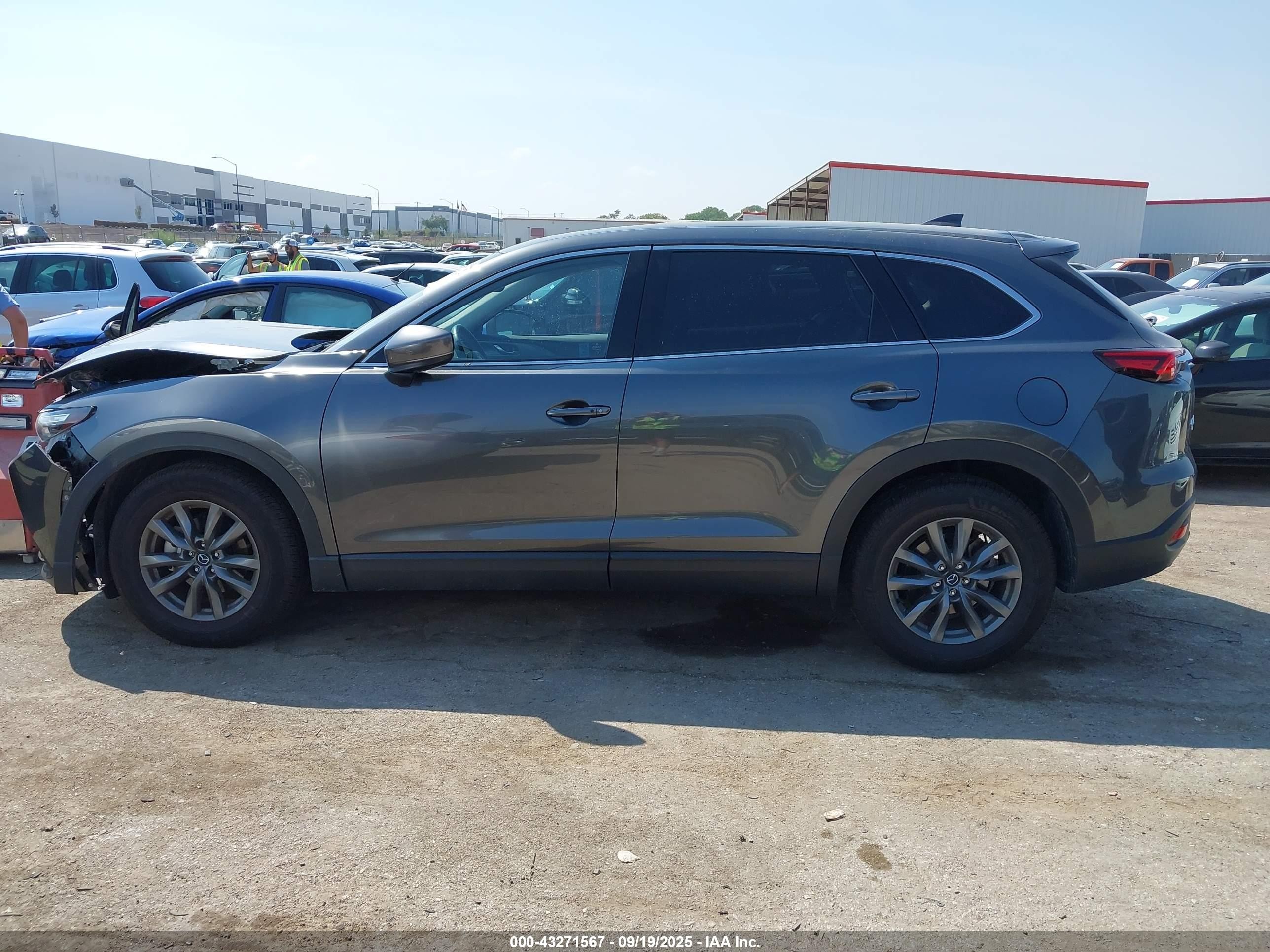 2023 Mazda Cx-9 Touring Gray vin: JM3TCBCY1P0647669