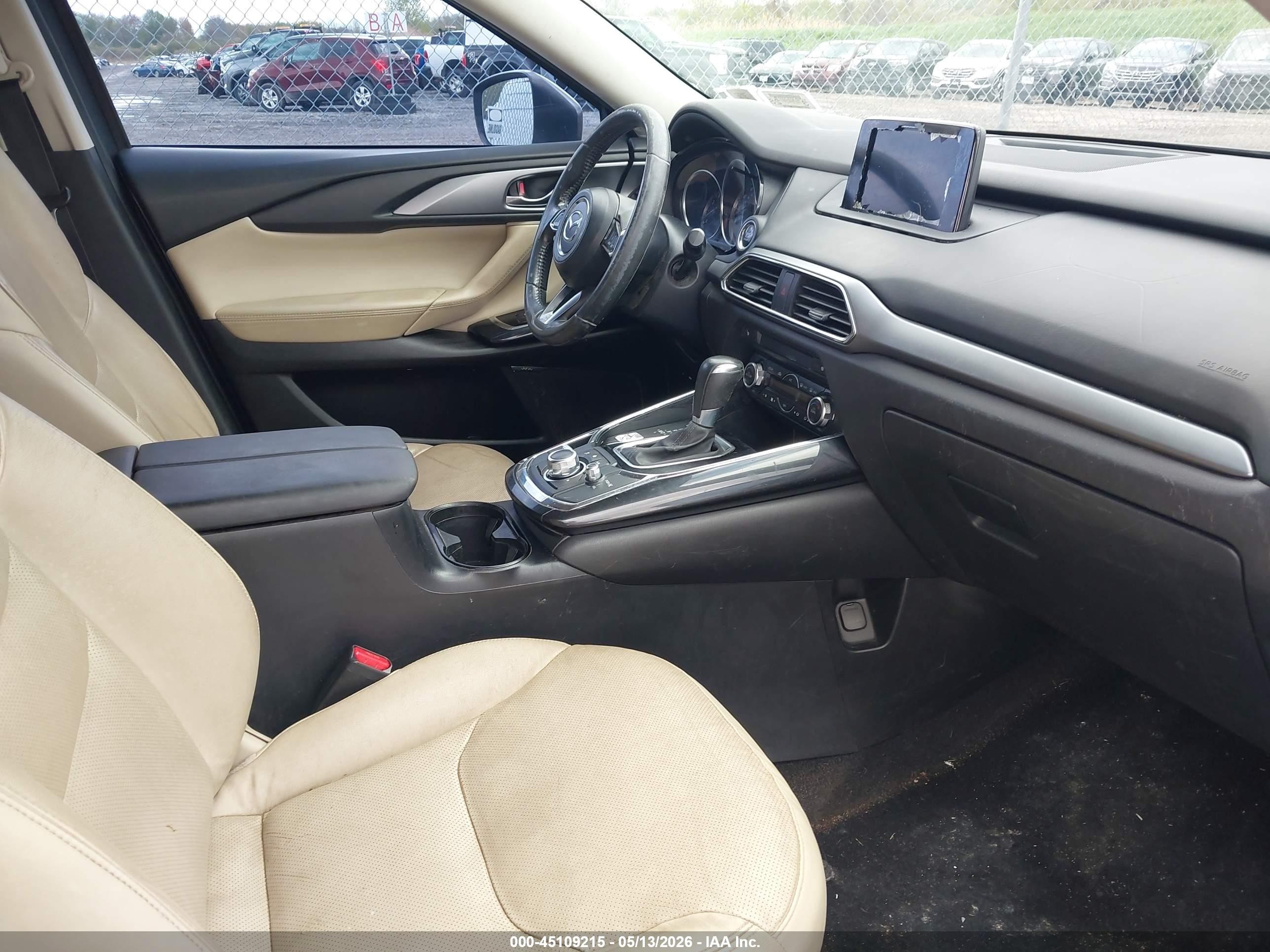 2016 Mazda Cx-9 Touring Black vin: JM3TCBCY2G0100894