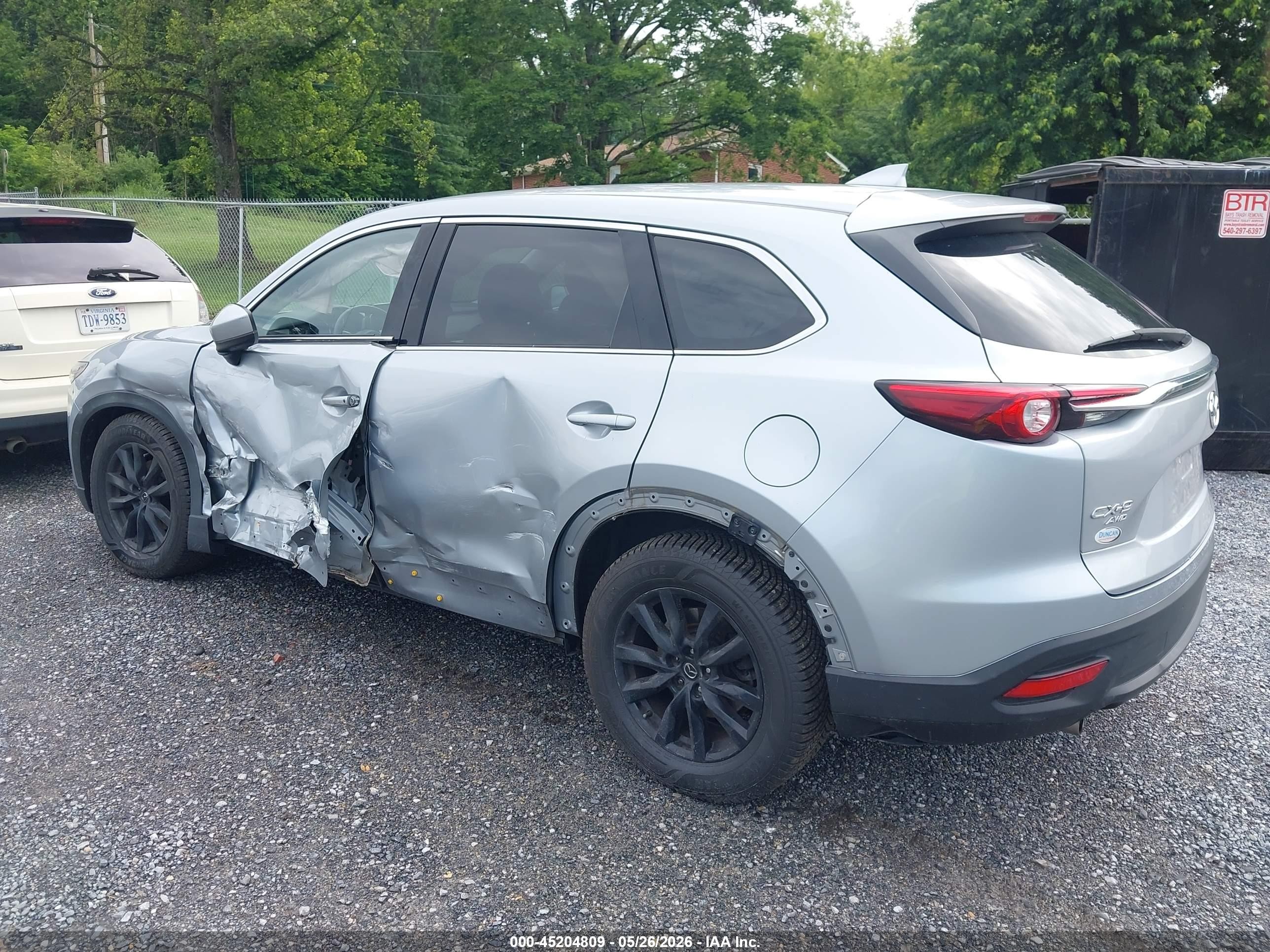 2016 Mazda Cx-9 Touring Silver vin: JM3TCBCY3G0100659