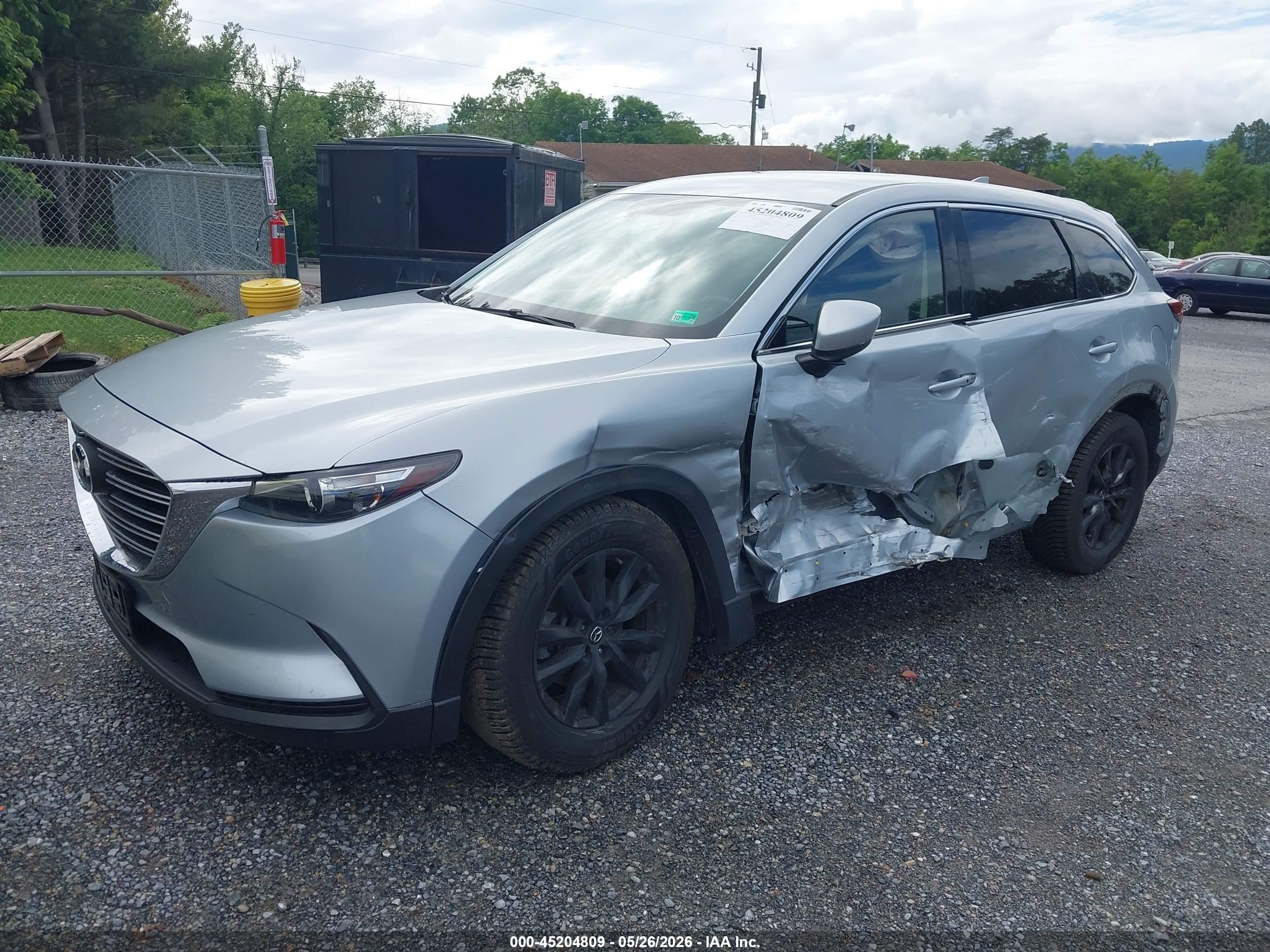 2016 Mazda Cx-9 Touring Silver vin: JM3TCBCY3G0100659