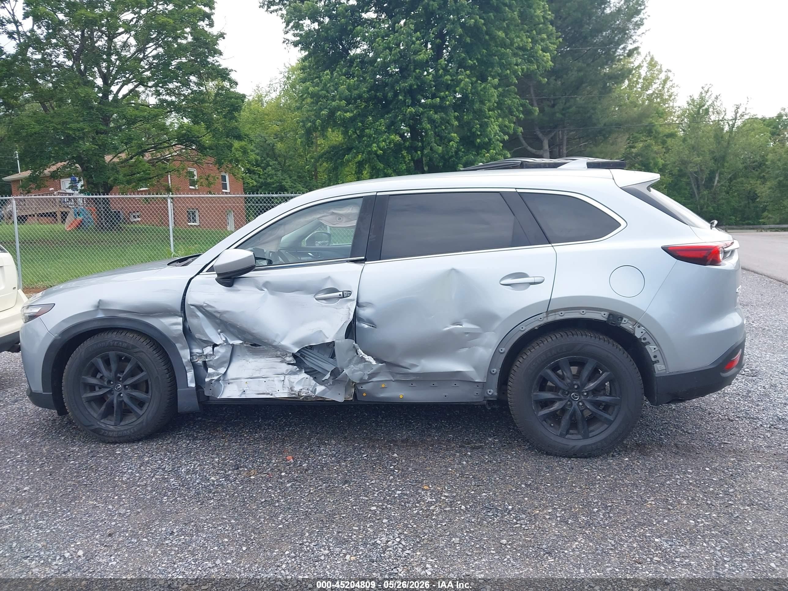 2016 Mazda Cx-9 Touring Silver vin: JM3TCBCY3G0100659