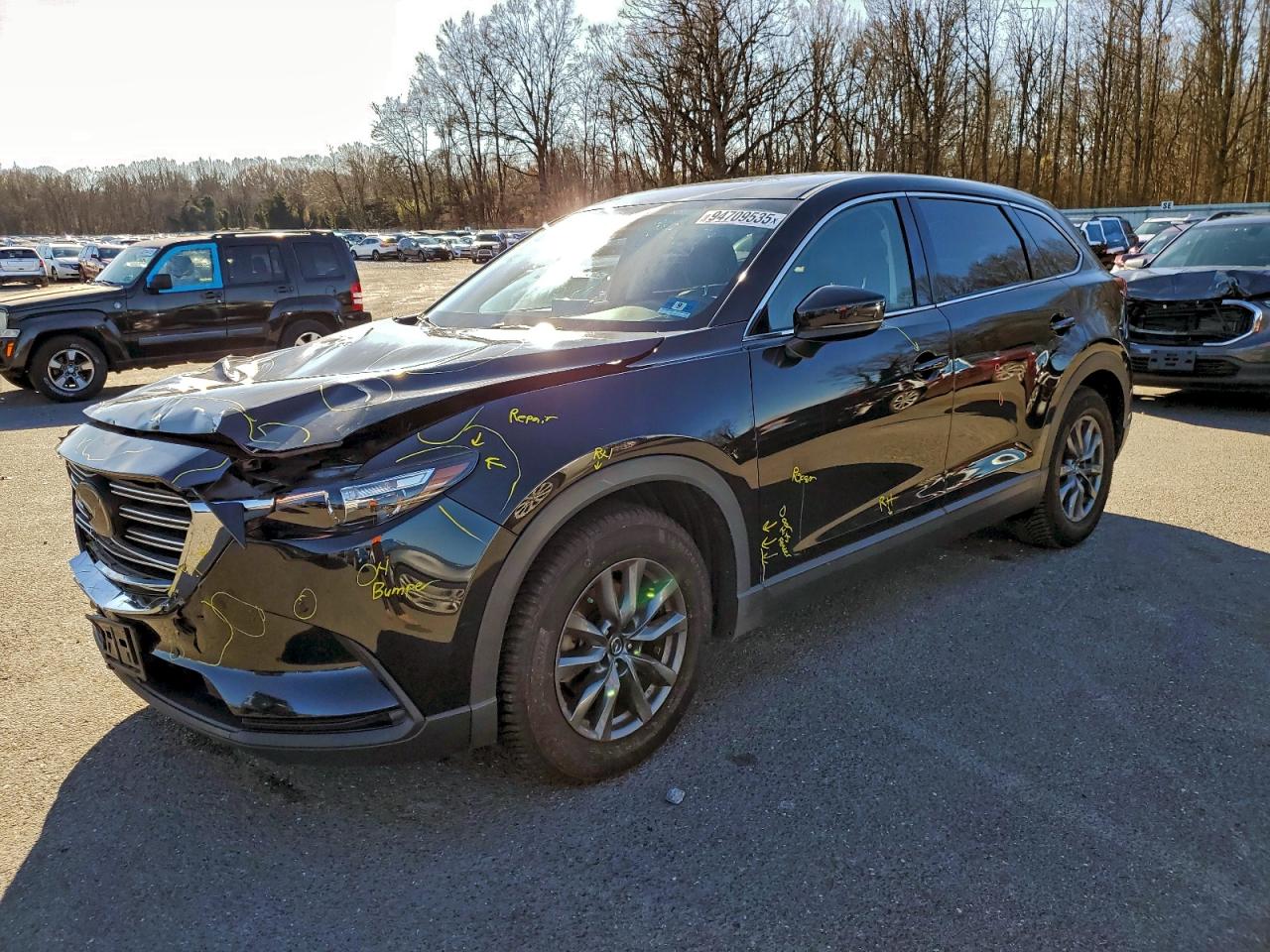 2020 Mazda Cx-9 Touring Black vin: JM3TCBCY4L0406117