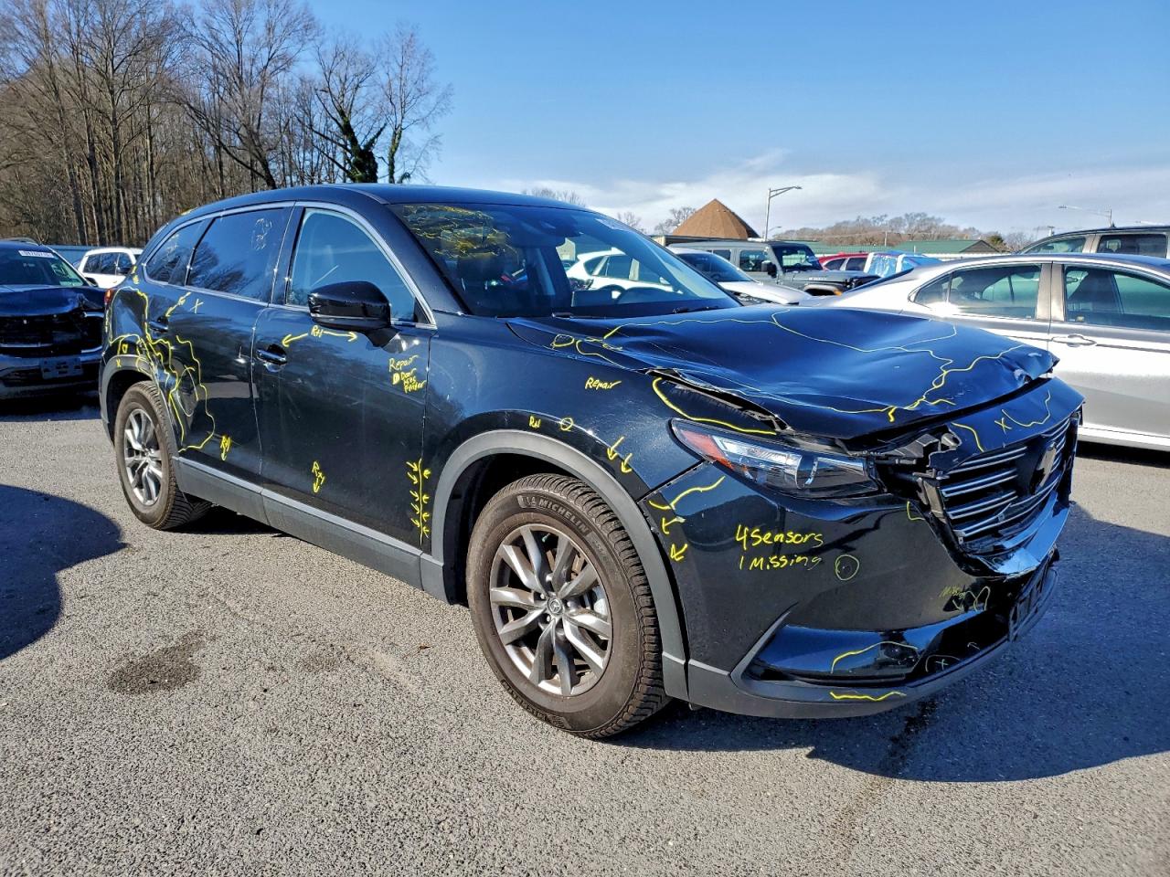 2020 Mazda Cx-9 Touring Black vin: JM3TCBCY4L0406117