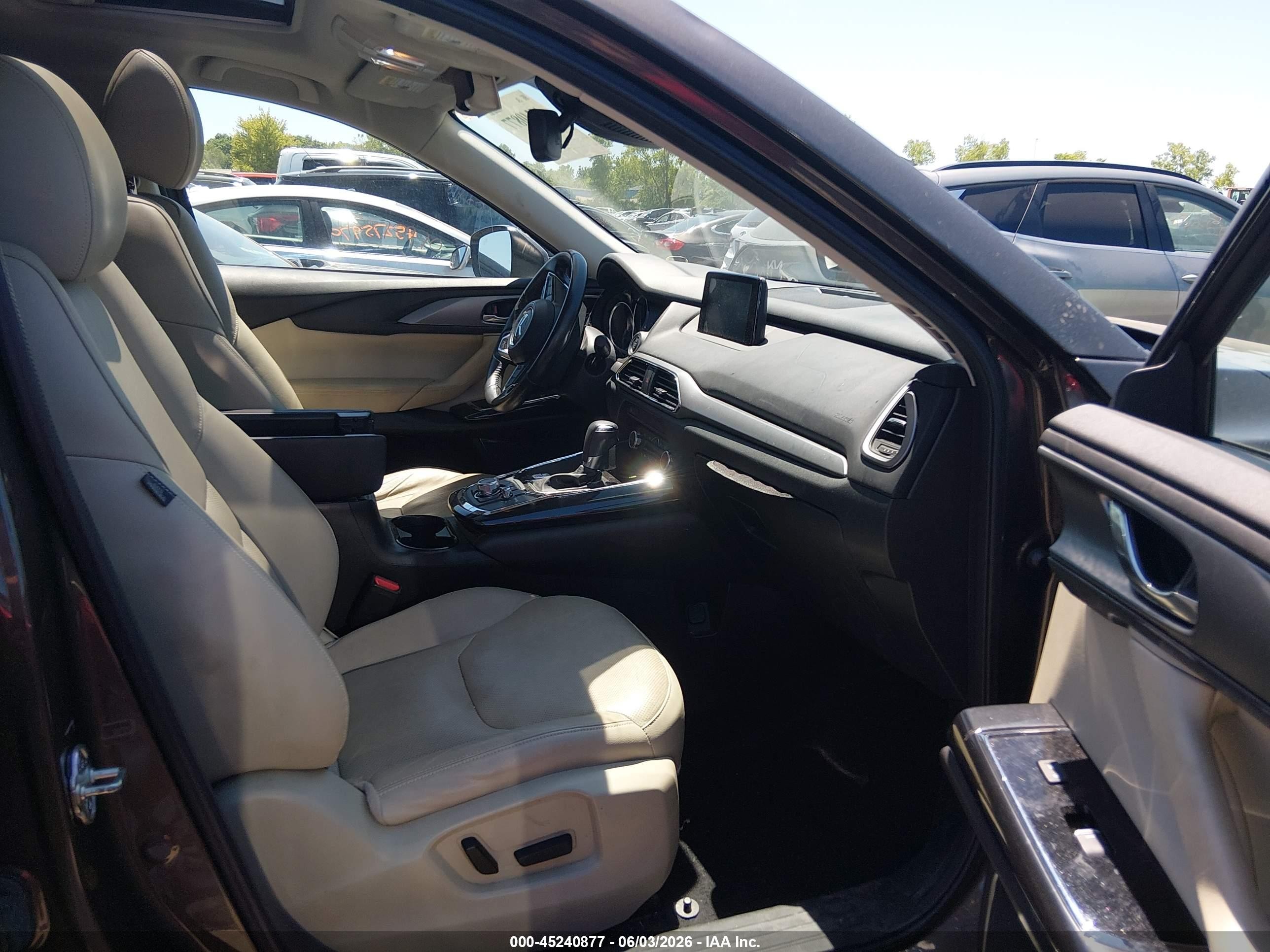 2016 Mazda Cx-9 Touring Gray vin: JM3TCBCY6G0101160