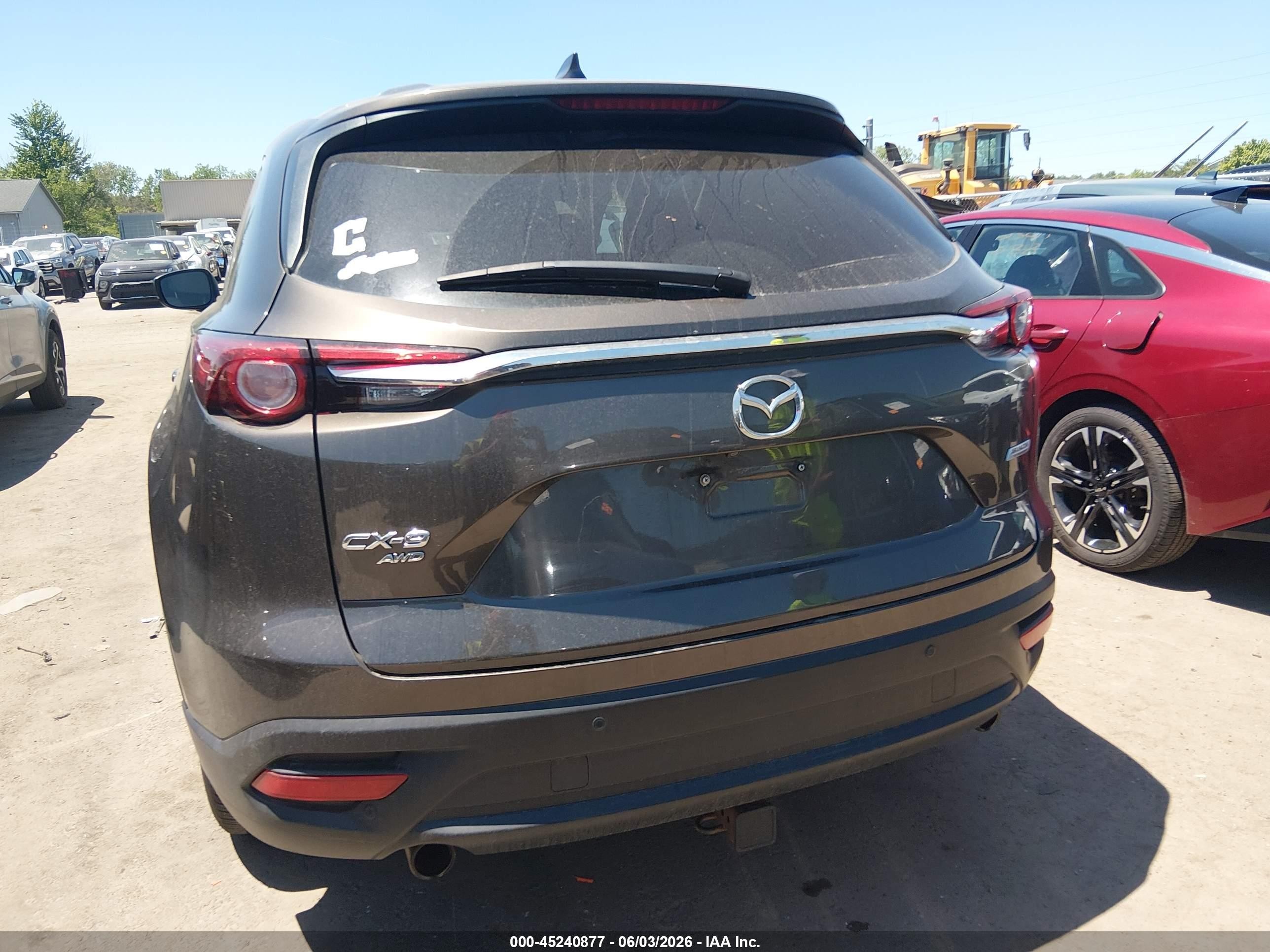2016 Mazda Cx-9 Touring Gray vin: JM3TCBCY6G0101160