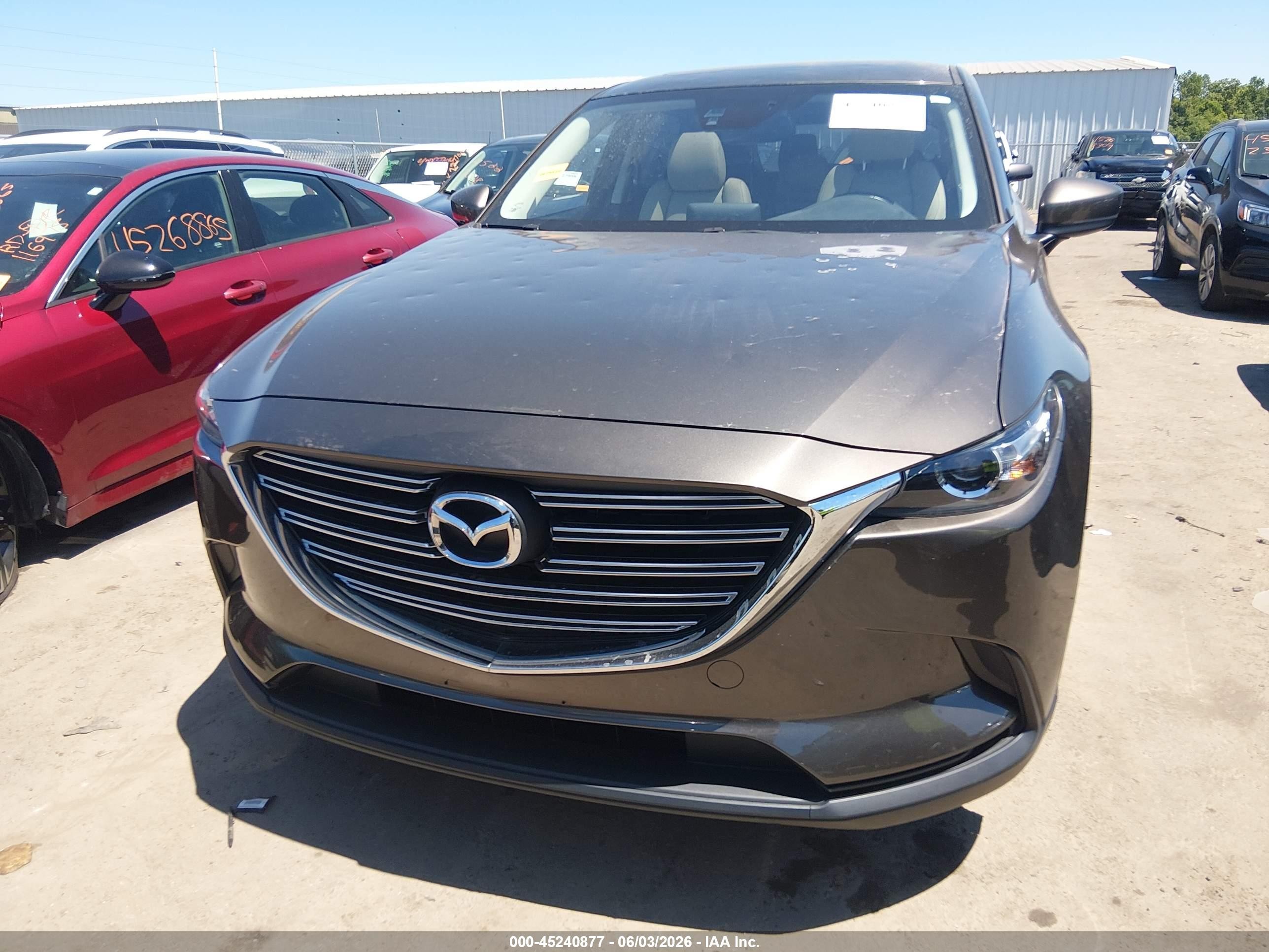 2016 Mazda Cx-9 Touring Gray vin: JM3TCBCY6G0101160