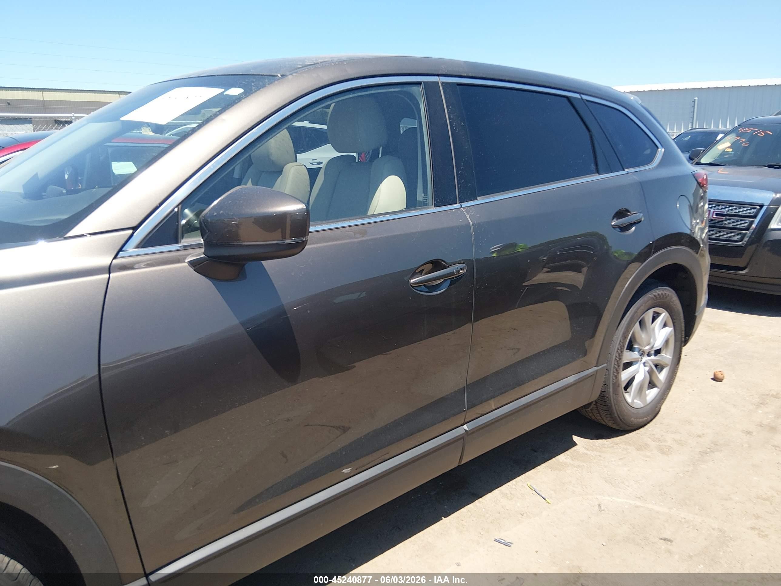 2016 Mazda Cx-9 Touring Gray vin: JM3TCBCY6G0101160