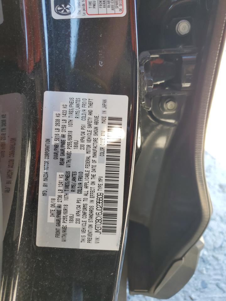 2018 Mazda Cx-9 Touring Black vin: JM3TCBCY6J0235609