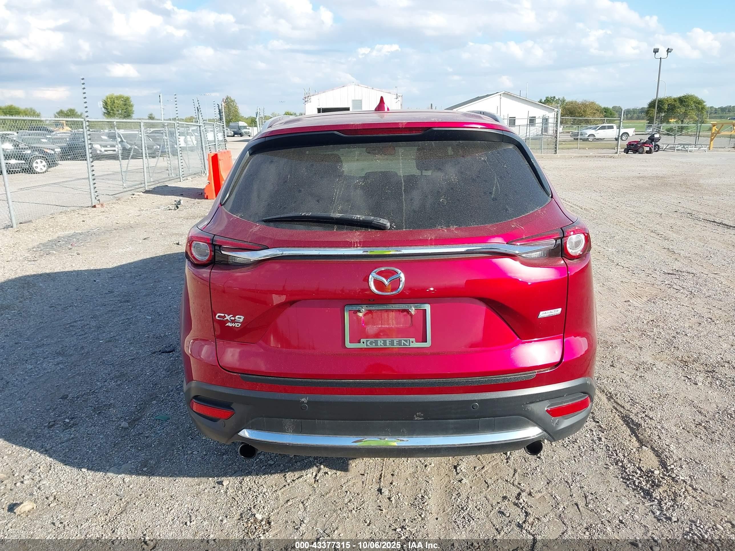 2018 Mazda Cx-9 Grand Touring Бордовый vin: JM3TCBDY1J0235094