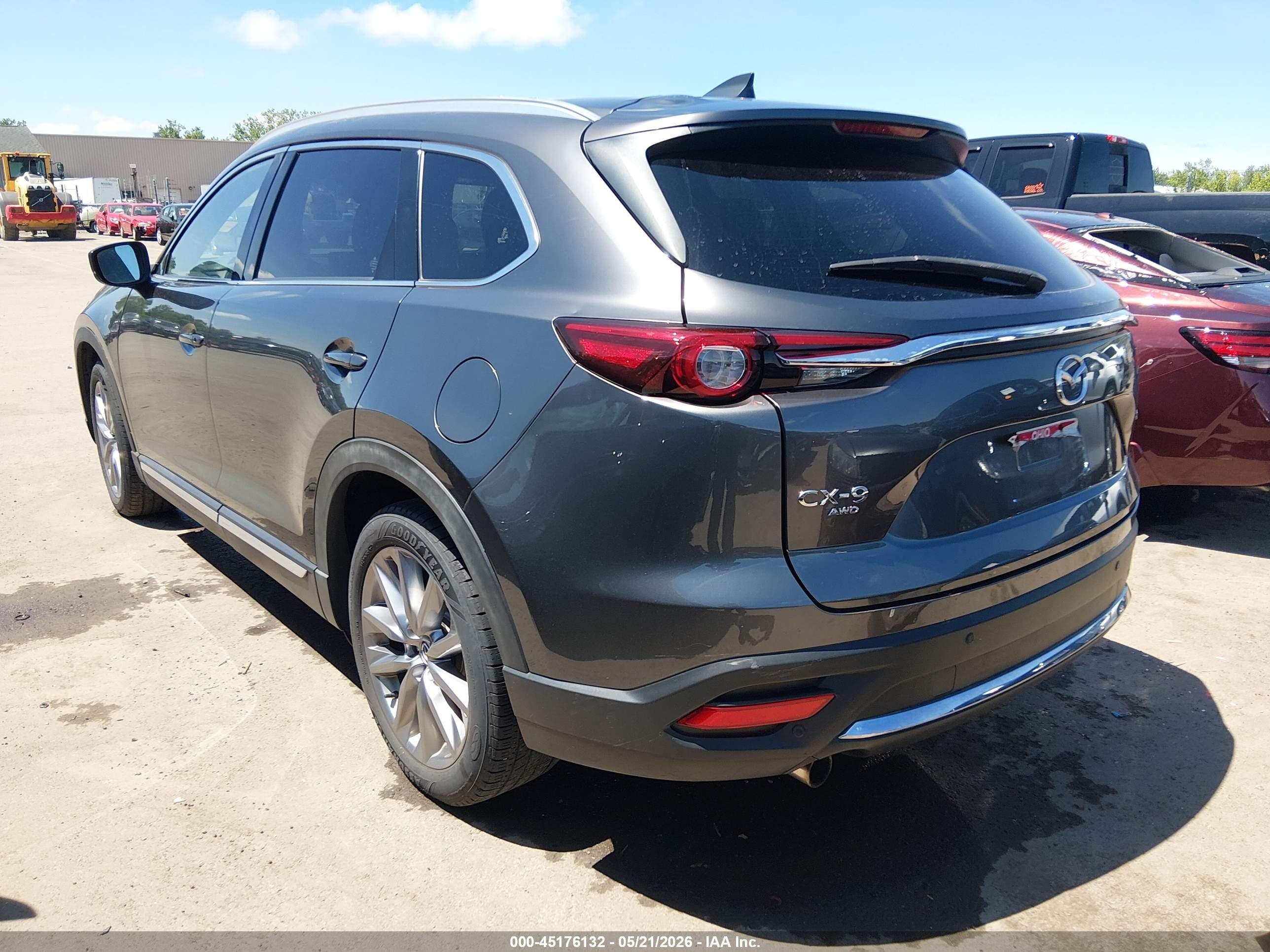 2021 Mazda Cx-9 Grand Touring Gray vin: JM3TCBDY5M0531188