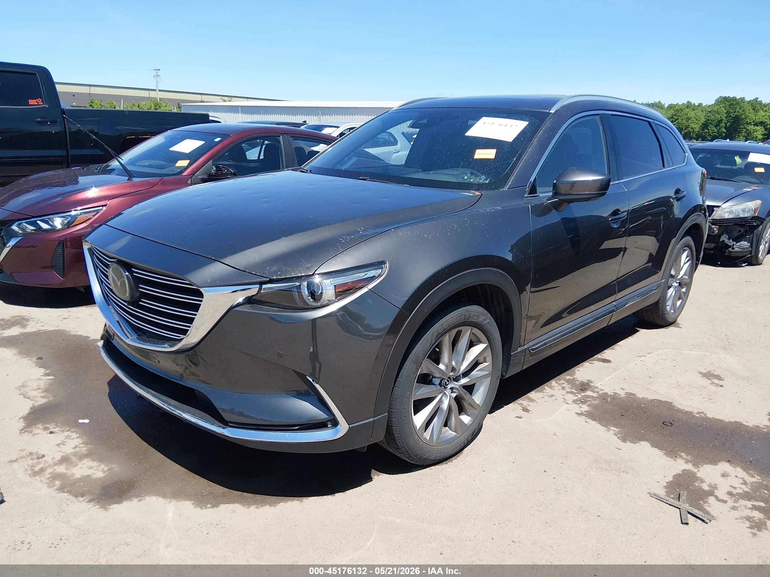 2021 Mazda Cx-9 Grand Touring Gray vin: JM3TCBDY5M0531188