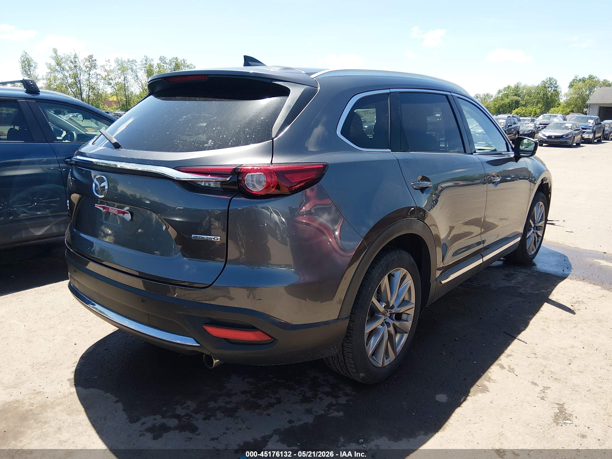 2021 Mazda Cx-9 Grand Touring Gray vin: JM3TCBDY5M0531188