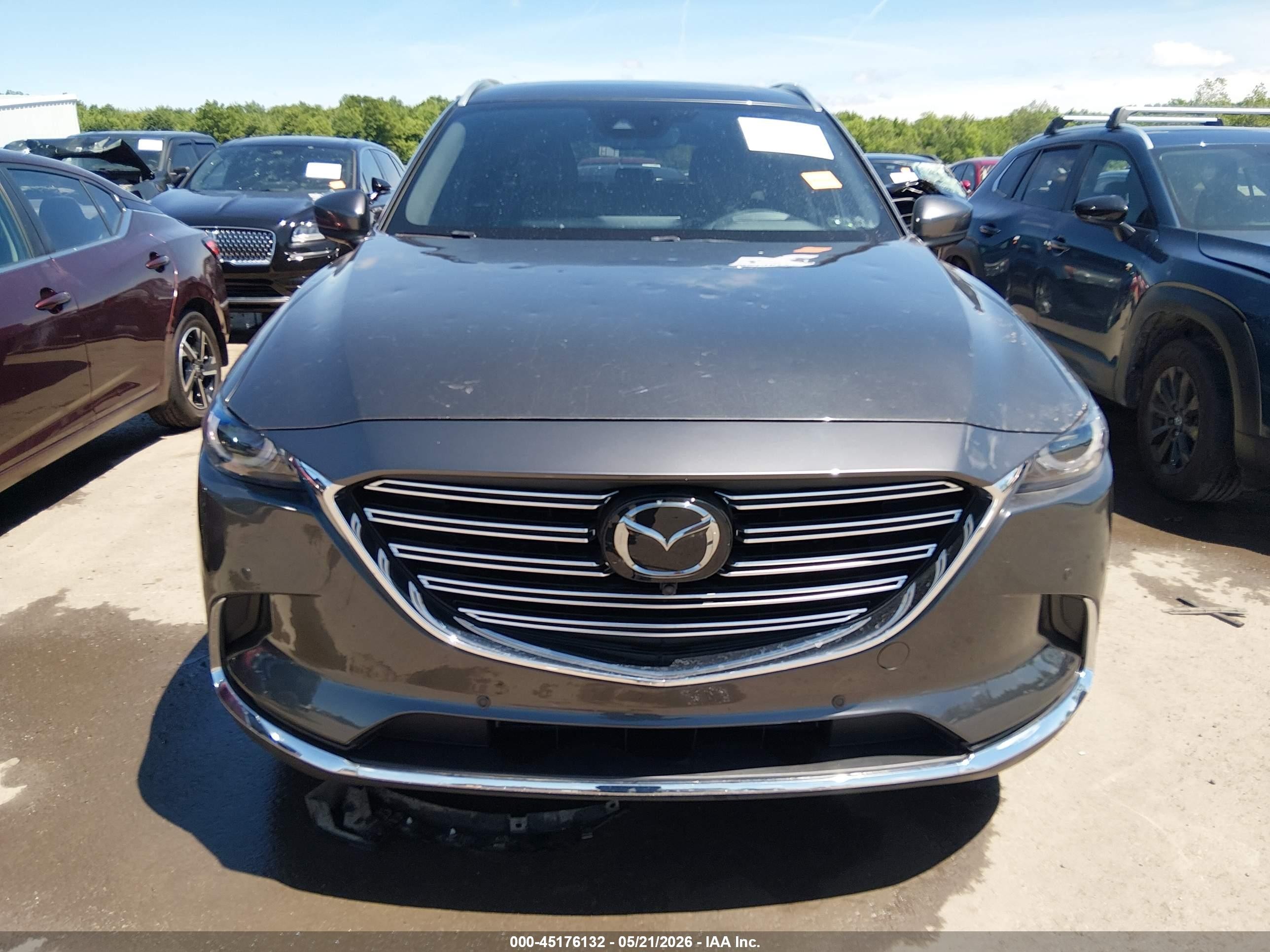 2021 Mazda Cx-9 Grand Touring Gray vin: JM3TCBDY5M0531188