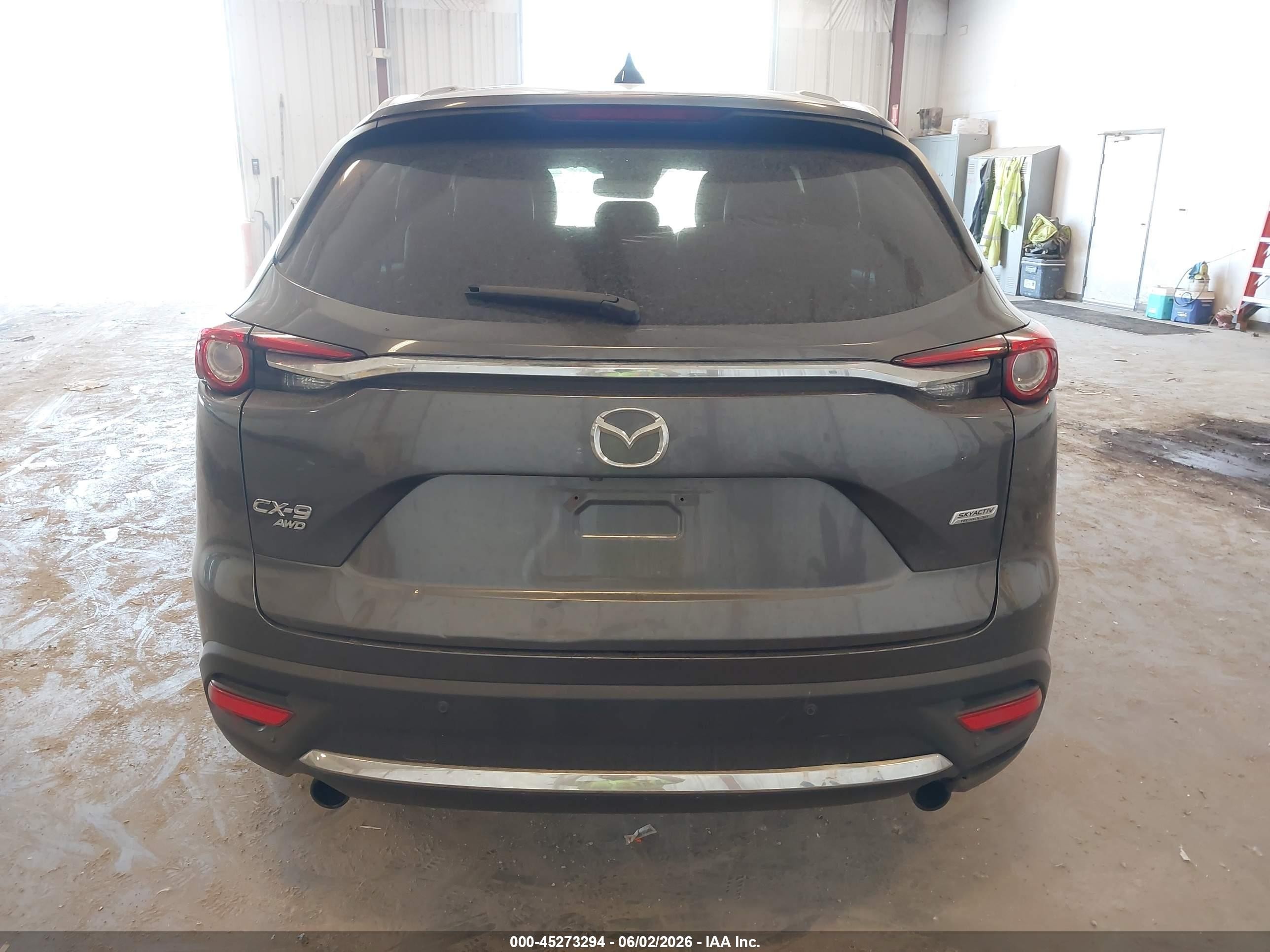 2016 Mazda Cx-9 Signature Gray vin: JM3TCBEY5G0118173