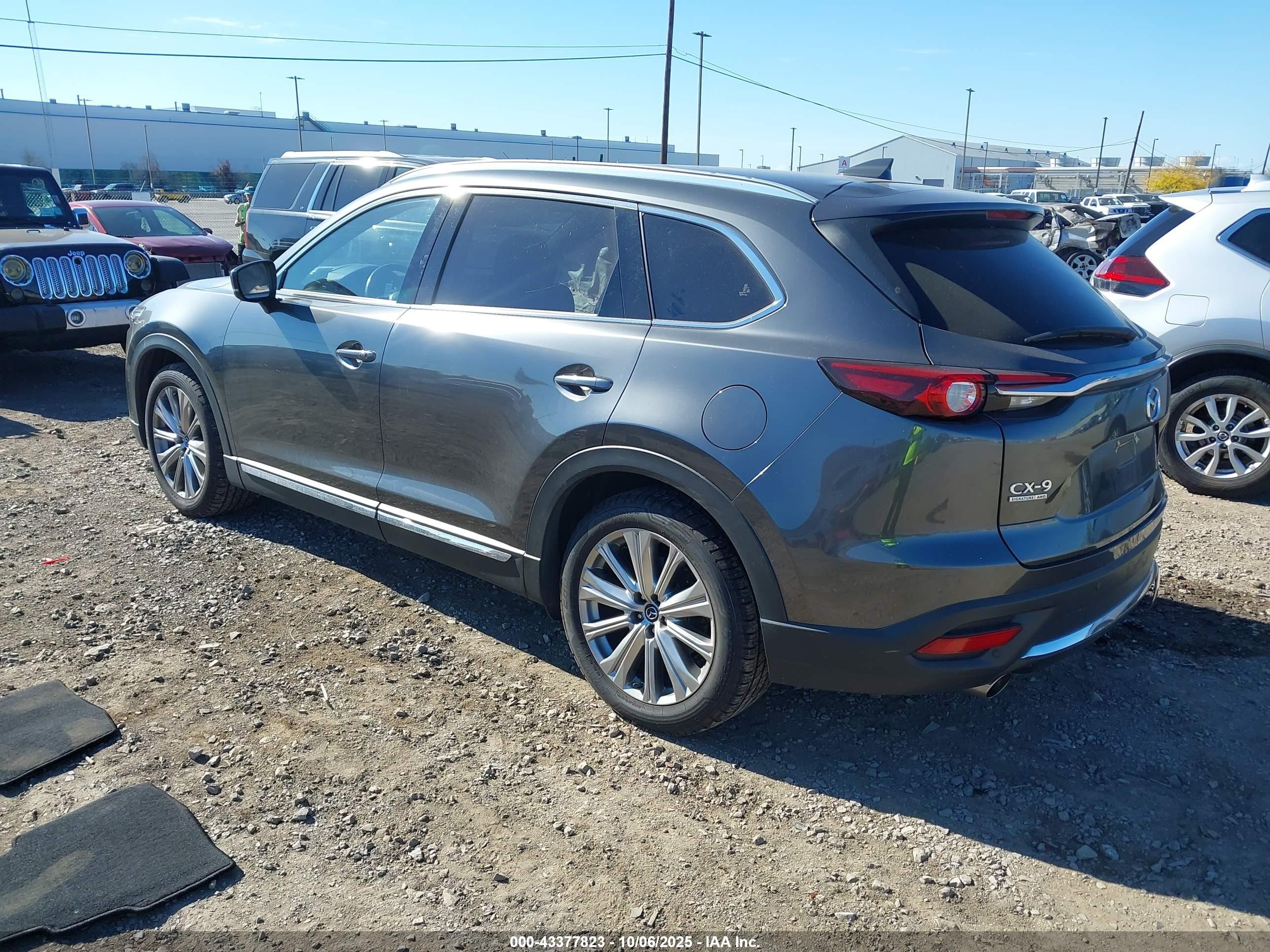 2021 Mazda Cx-9 Signature Gray vin: JM3TCBEY9M0537980