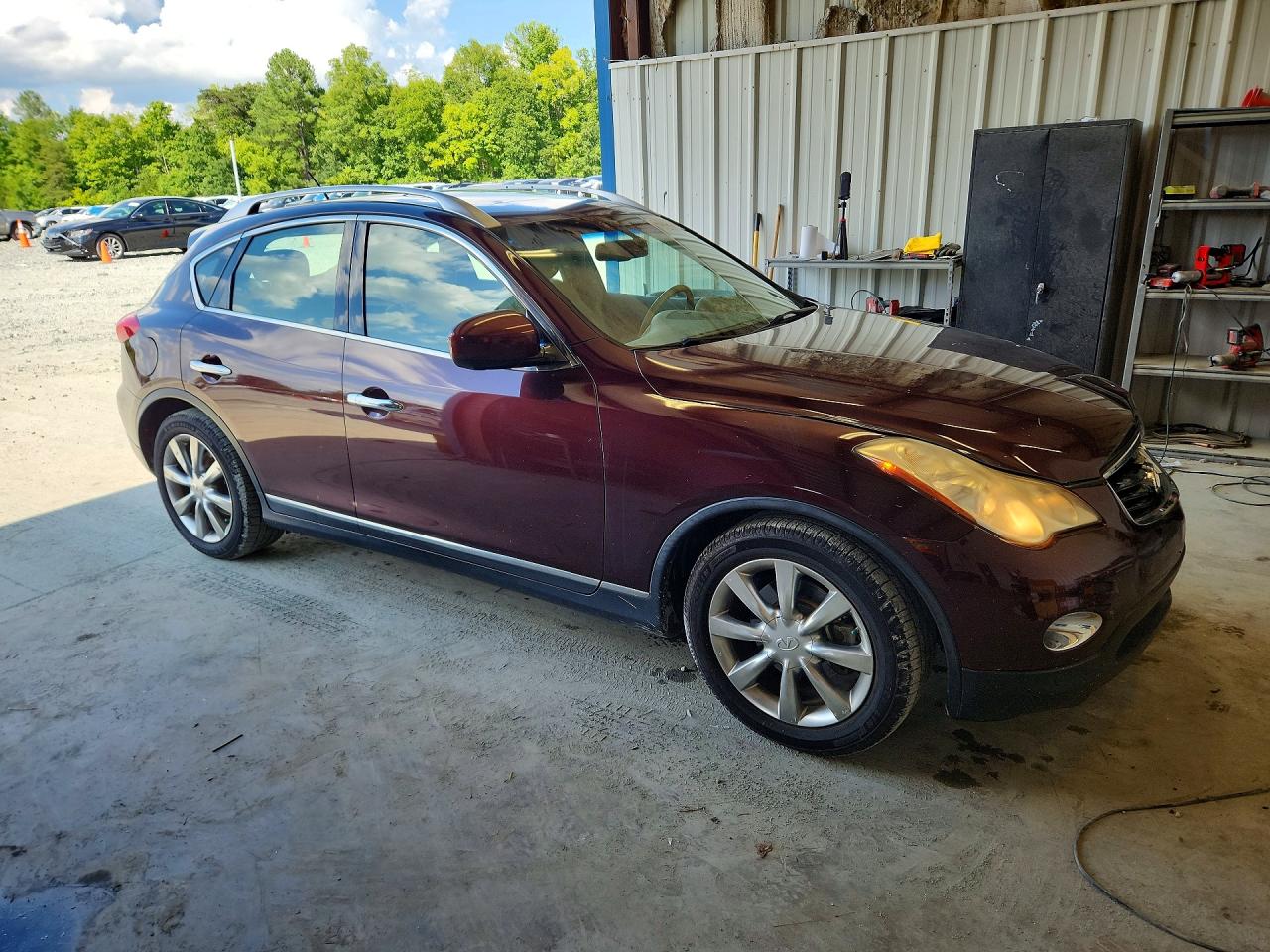 2011 Infiniti Ex35 Base Burgundy vin: JN1AJ0HP0BM801772