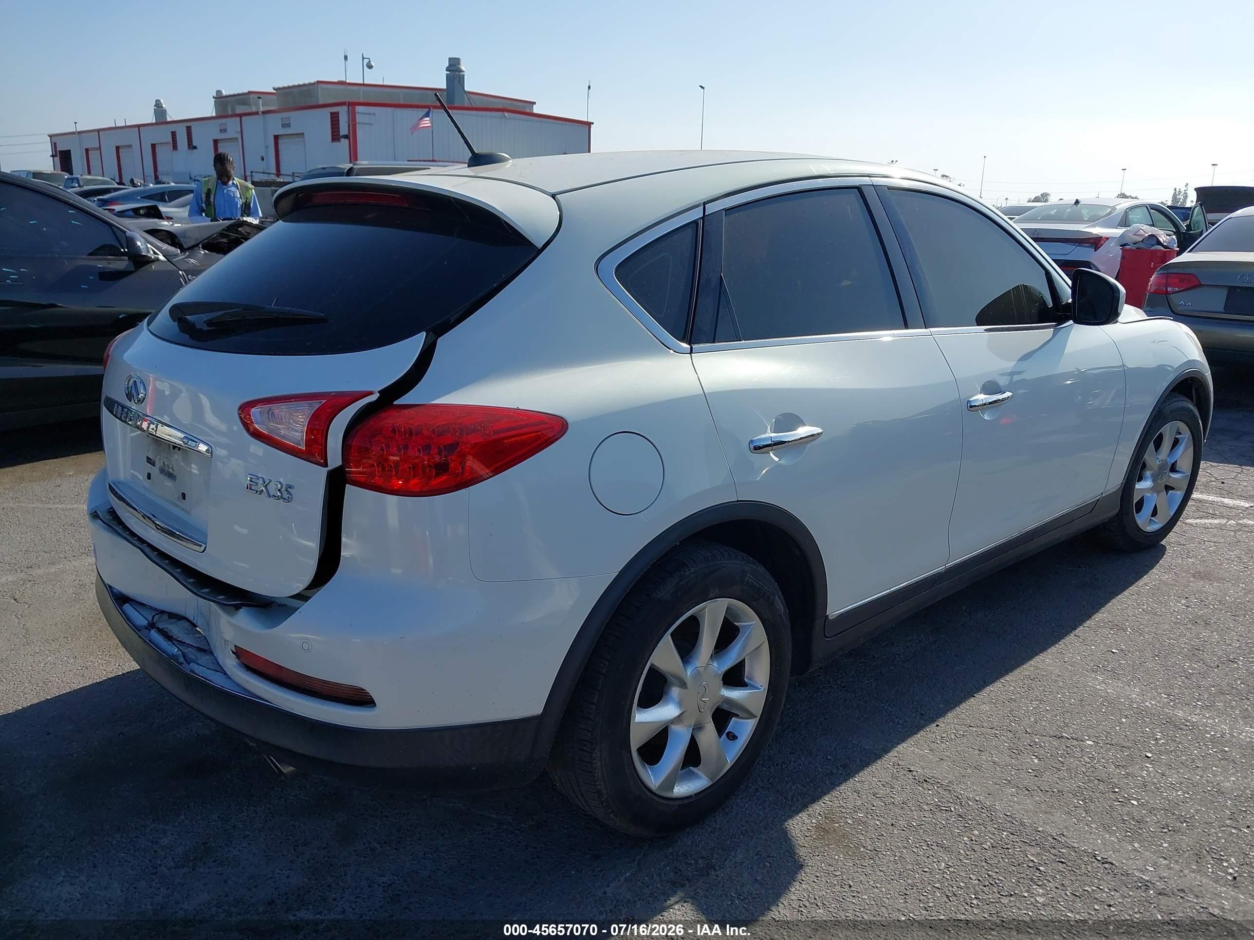 2010 Infiniti Ex35 Journey Белый vin: JN1AJ0HP1AM702750