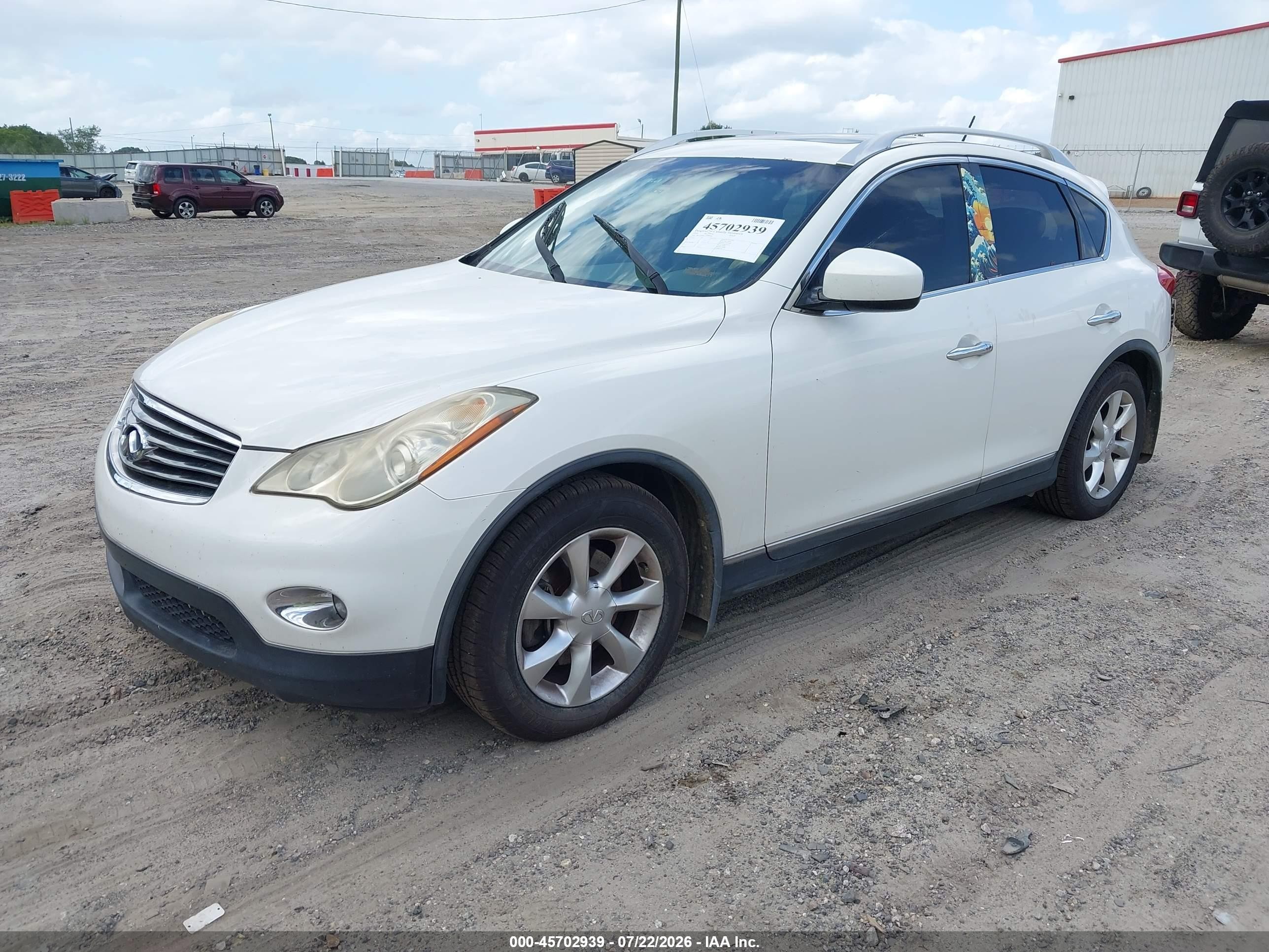 2010 Infiniti Ex35 Journey Белый vin: JN1AJ0HP5AM700046