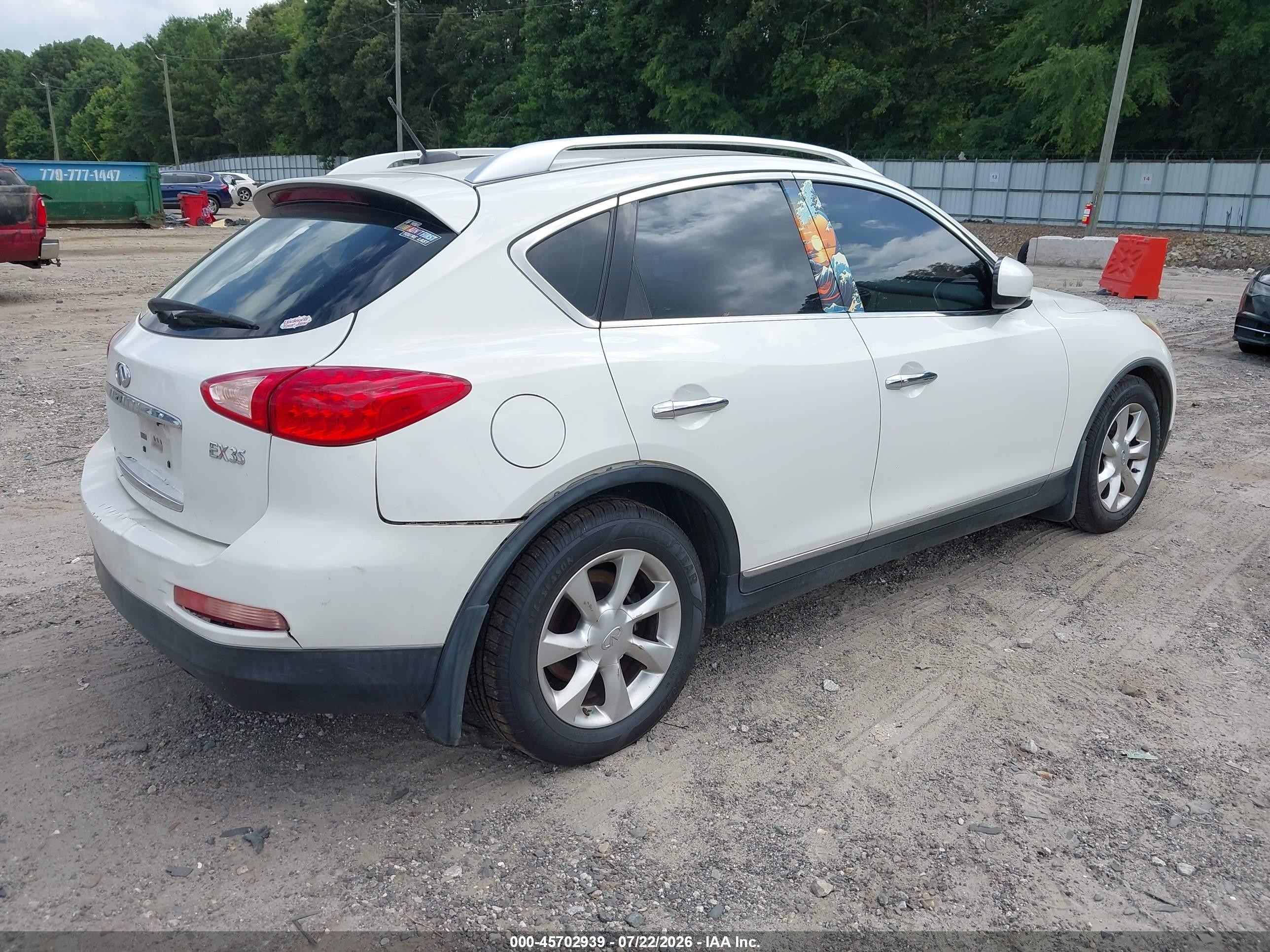 2010 Infiniti Ex35 Journey Белый vin: JN1AJ0HP5AM700046