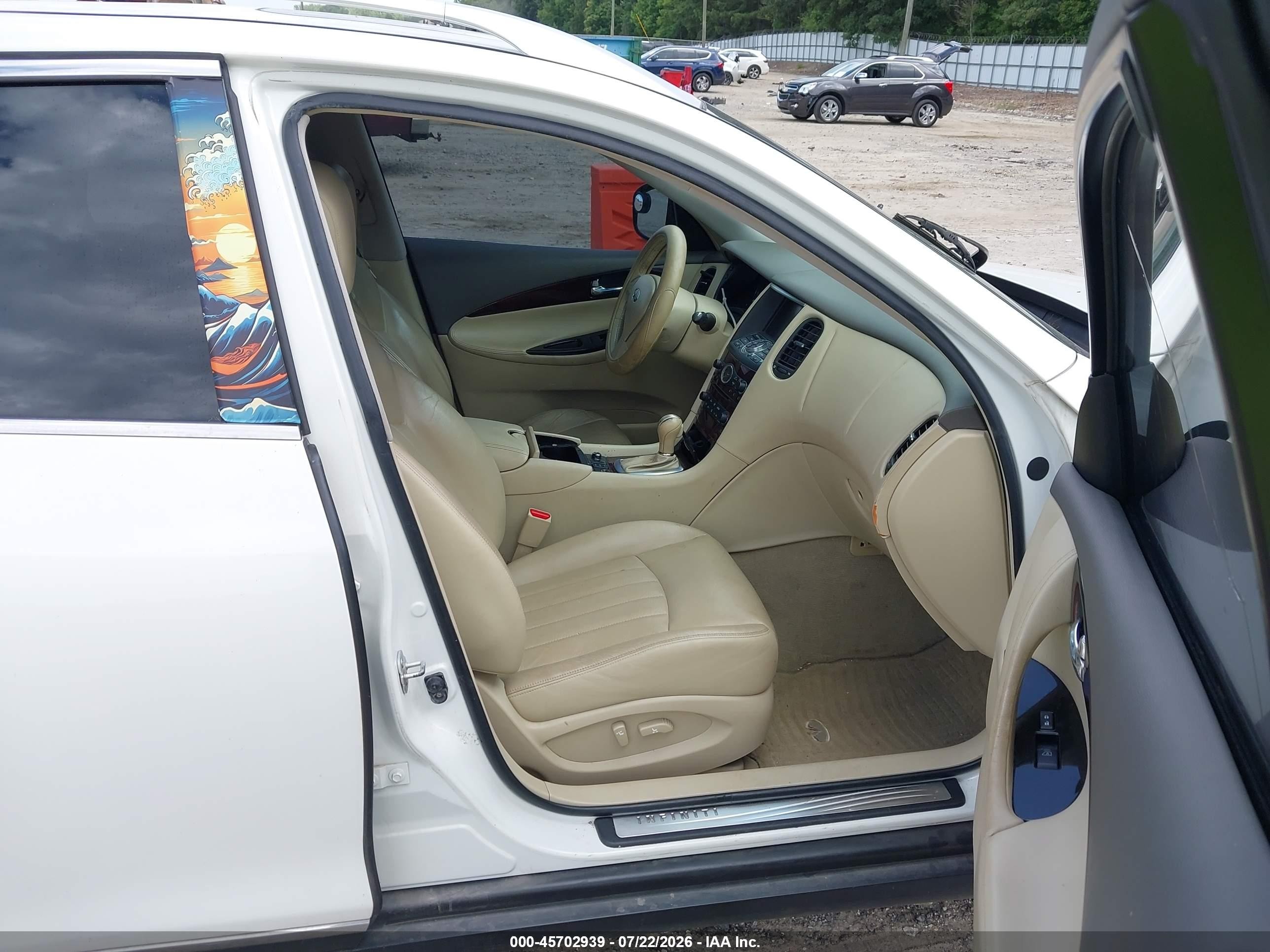 2010 Infiniti Ex35 Journey Белый vin: JN1AJ0HP5AM700046