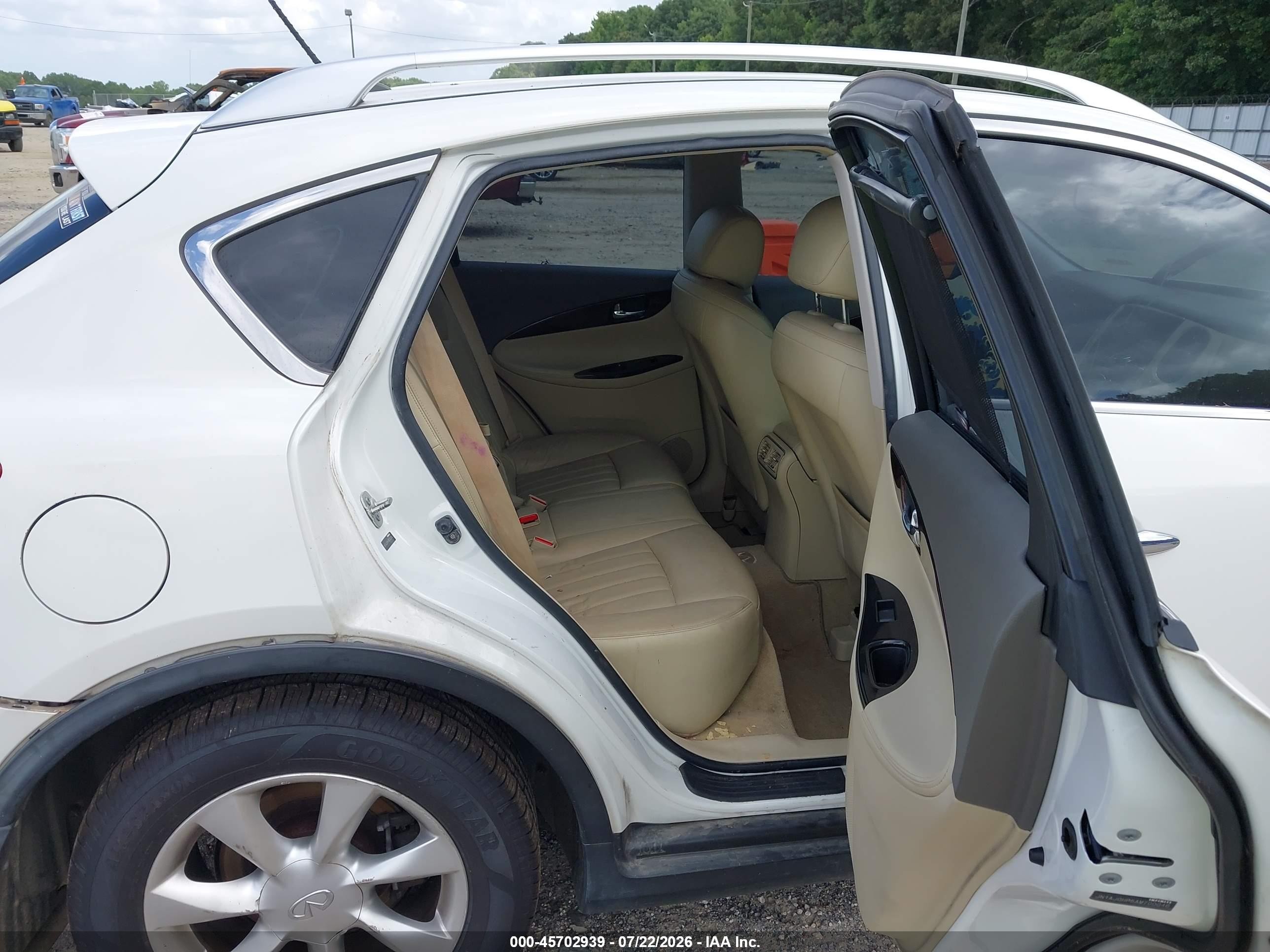 2010 Infiniti Ex35 Journey Белый vin: JN1AJ0HP5AM700046