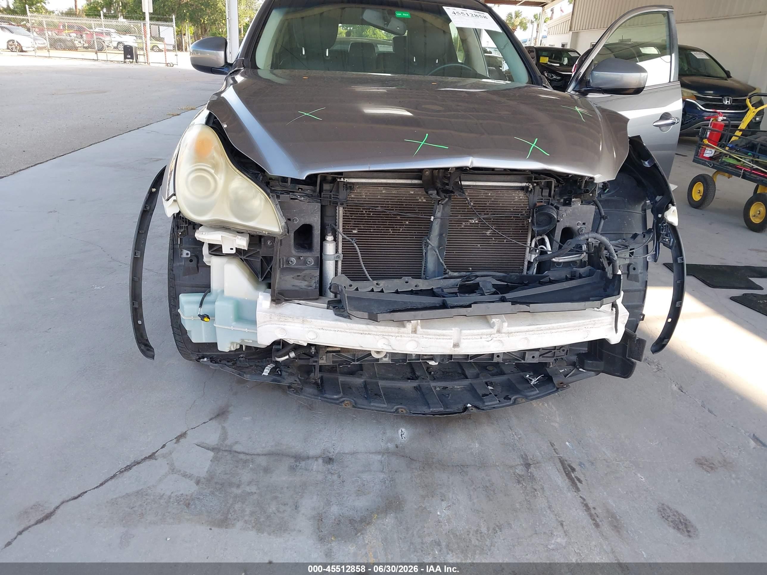 2012 Infiniti Ex35 Journey Серый vin: JN1AJ0HP6CM400874