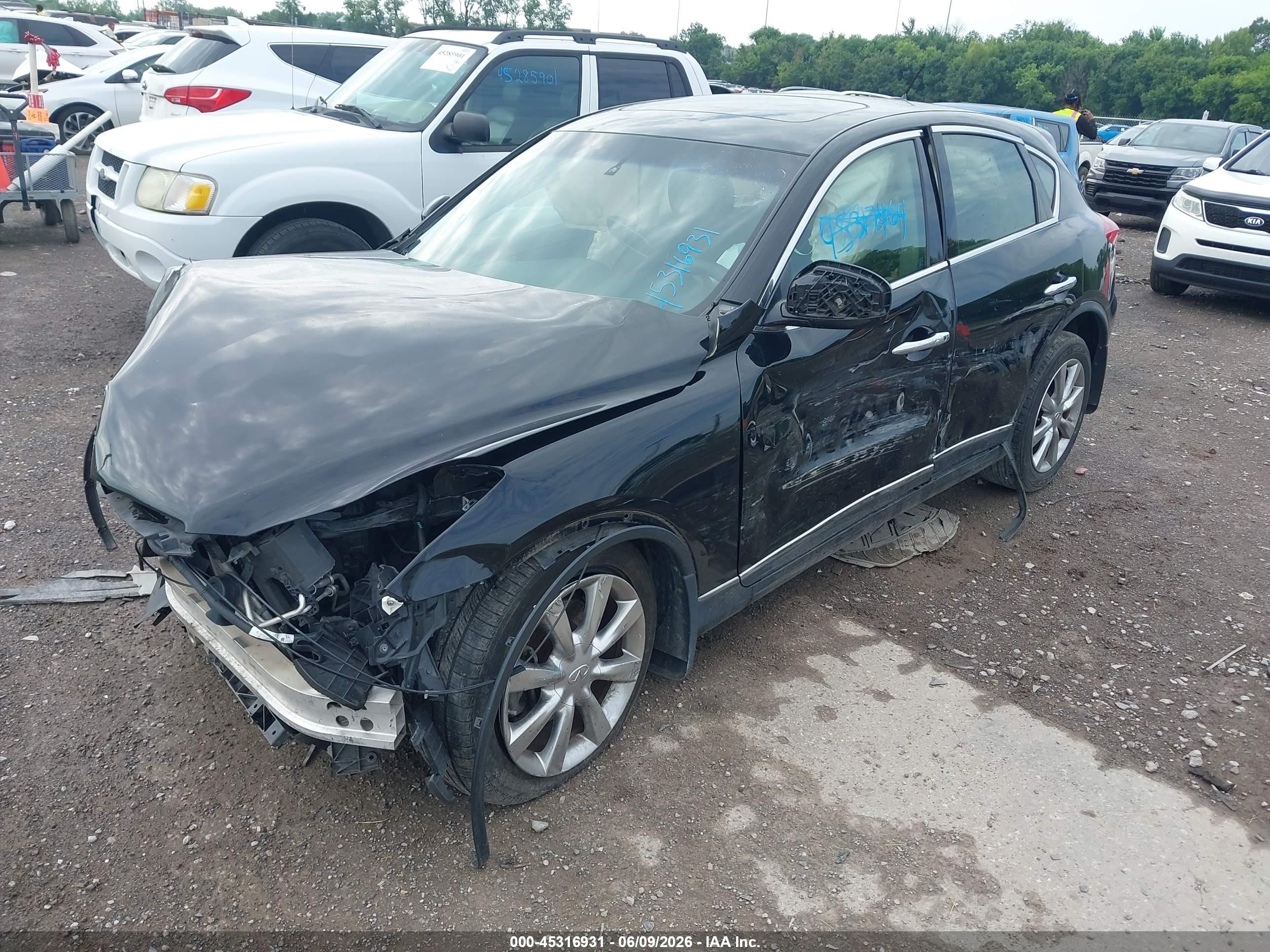 2012 Infiniti Ex35 Journey Black vin: JN1AJ0HP6CM401037