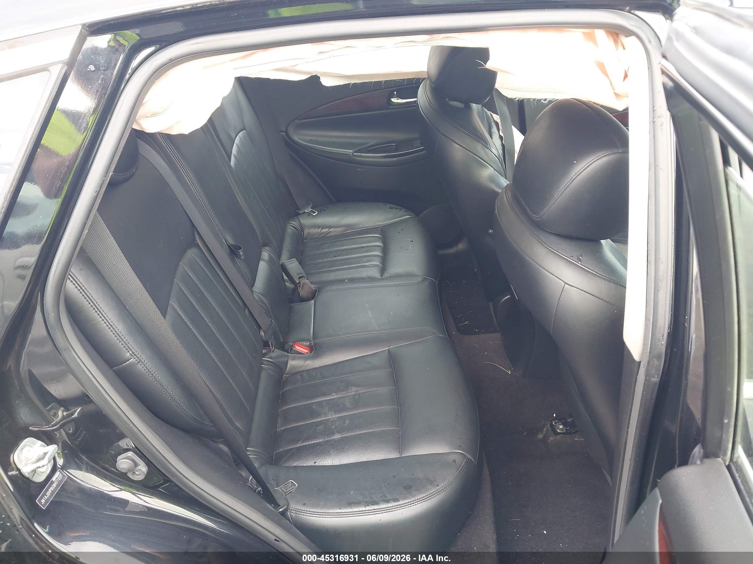2012 Infiniti Ex35 Journey Black vin: JN1AJ0HP6CM401037