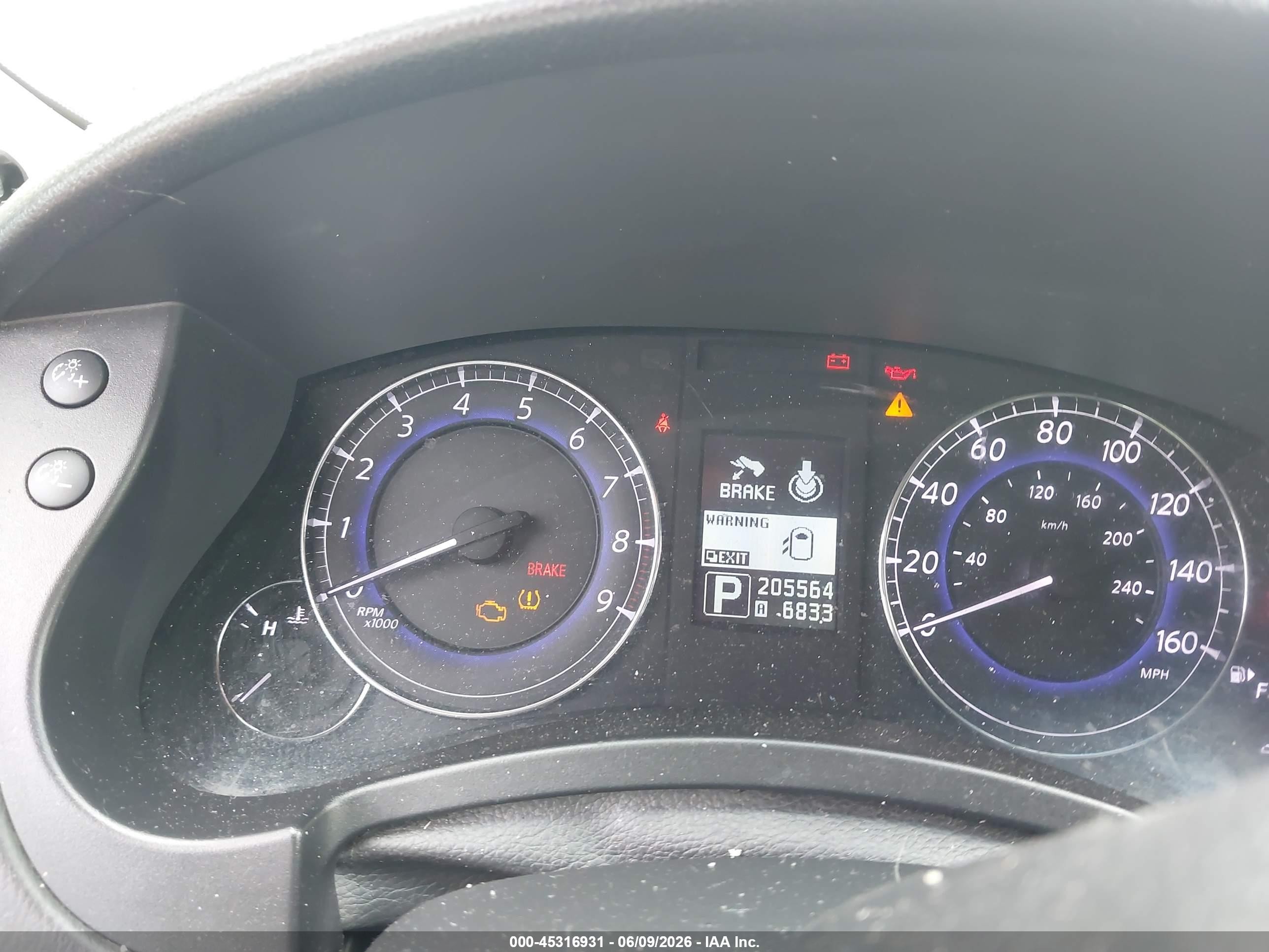 2012 Infiniti Ex35 Journey Black vin: JN1AJ0HP6CM401037