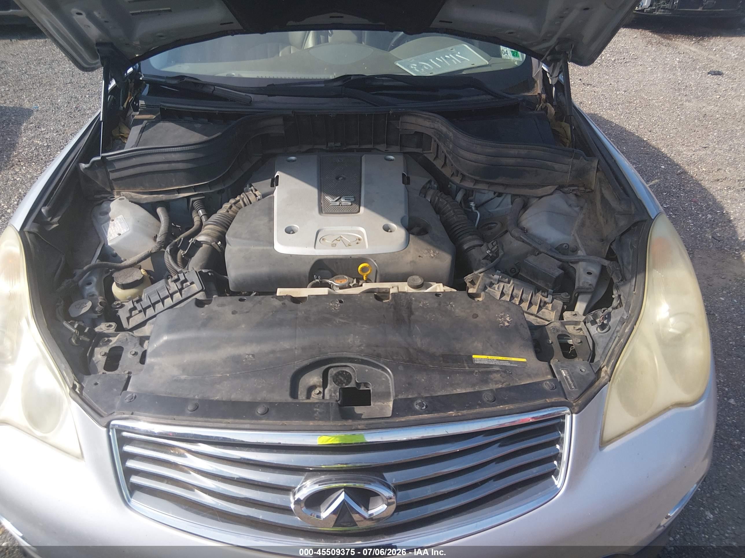 2010 Infiniti Ex35 Journey Silver vin: JN1AJ0HP8AM701837