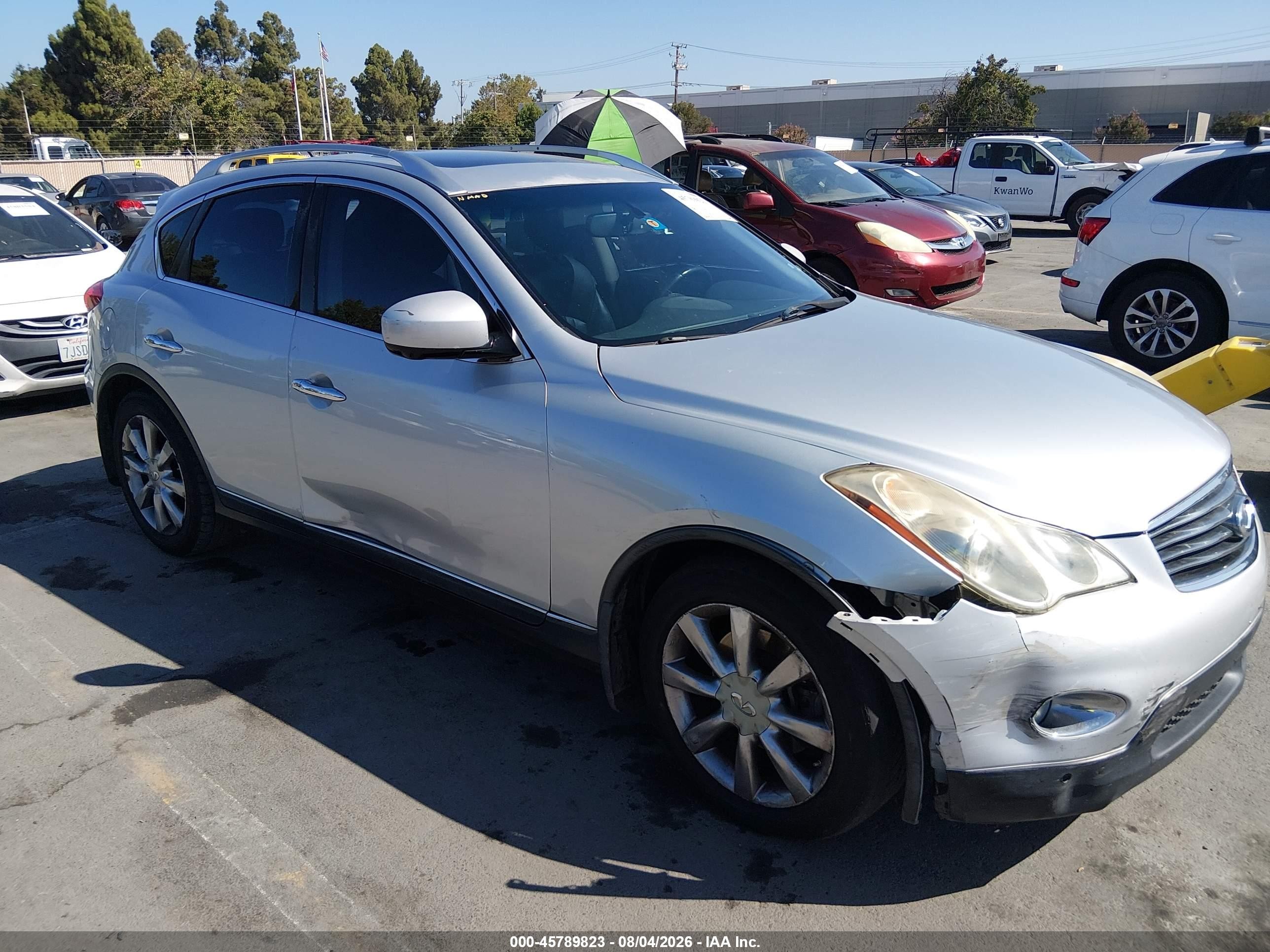 2012 Infiniti Ex35 Journey Silver vin: JN1AJ0HP9CM401226