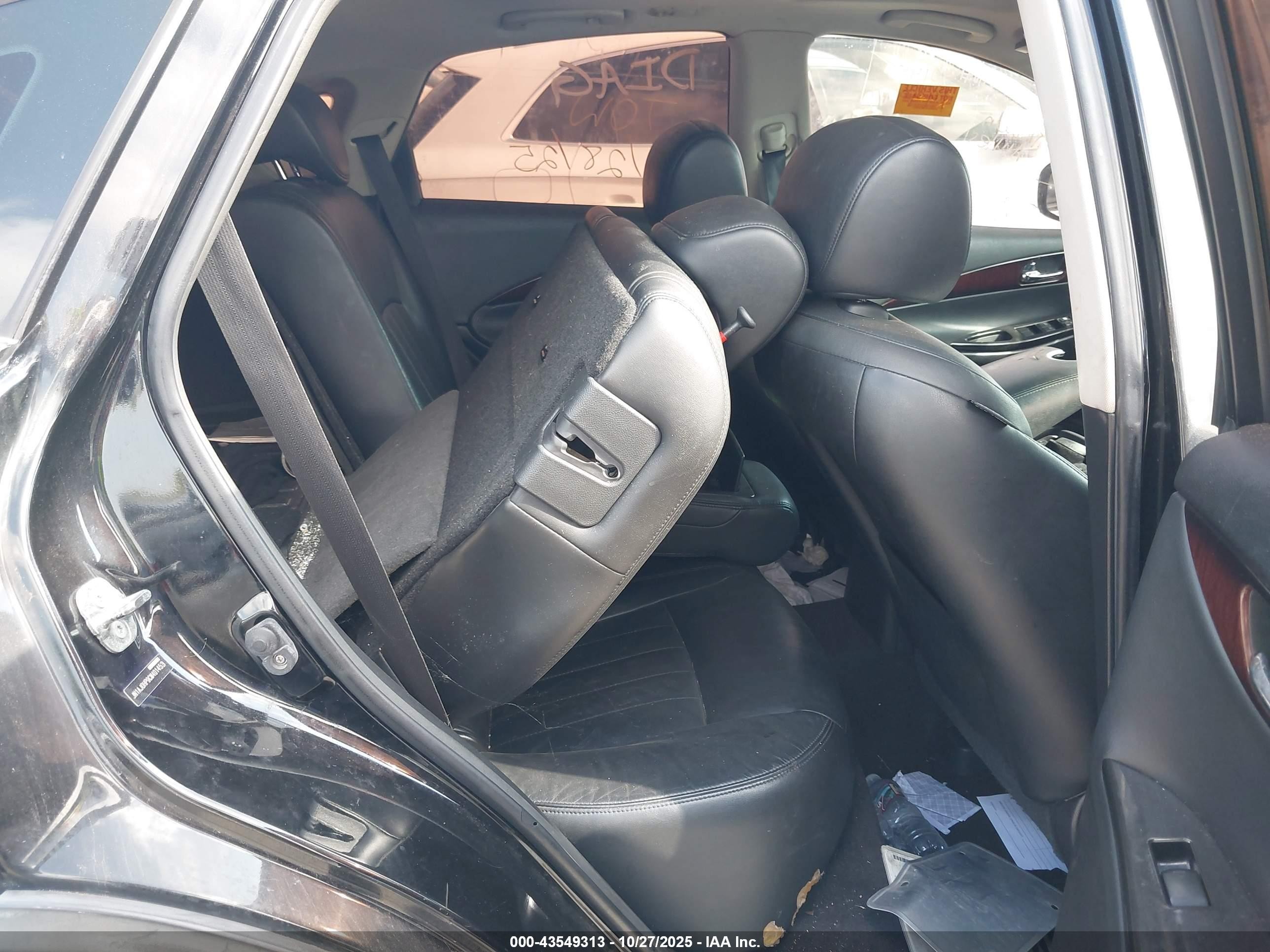 2012 Infiniti Ex35 Journey Черный vin: JN1AJ0HP9CM401453