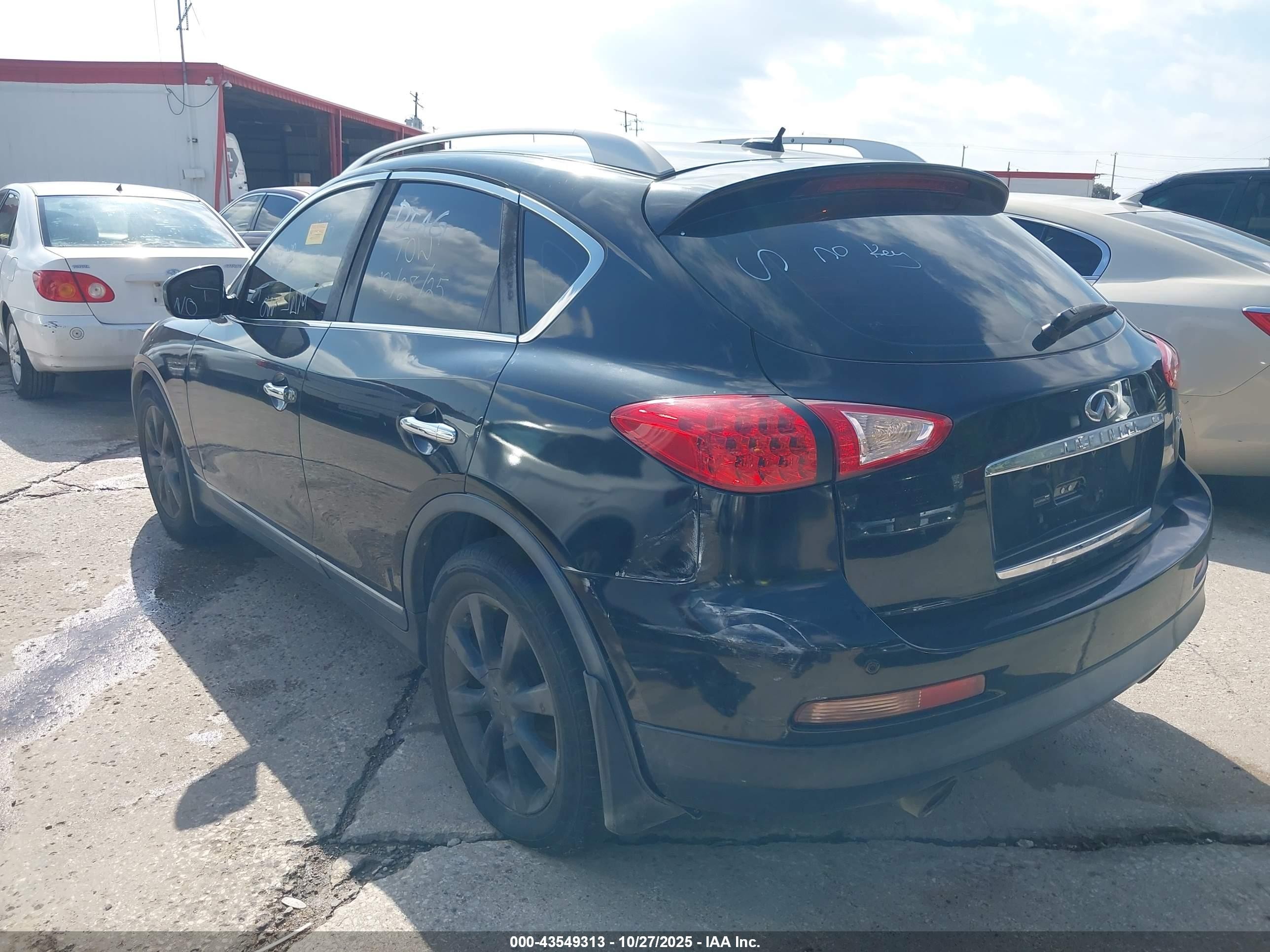 2012 Infiniti Ex35 Journey Черный vin: JN1AJ0HP9CM401453