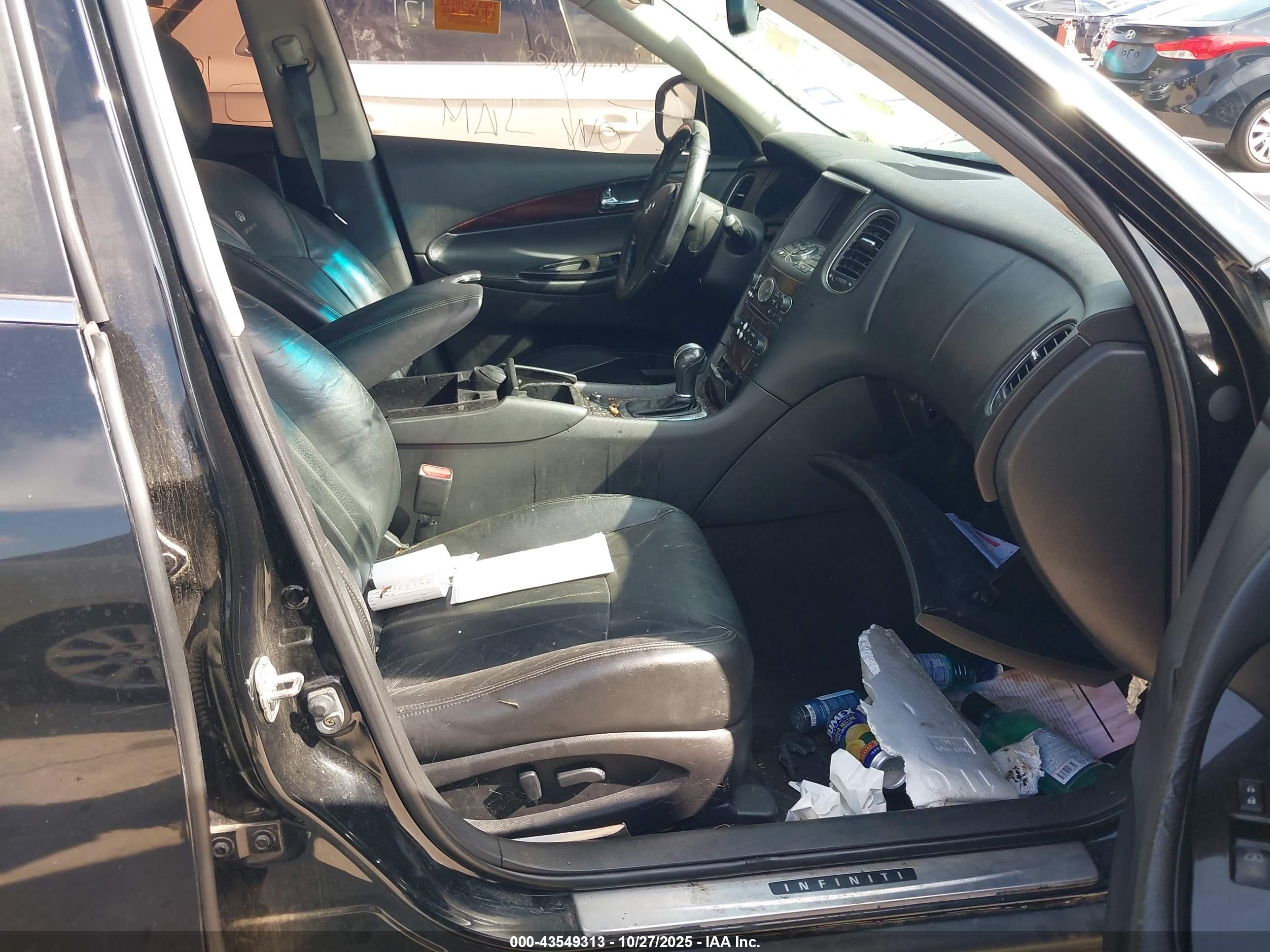 2012 Infiniti Ex35 Journey Черный vin: JN1AJ0HP9CM401453