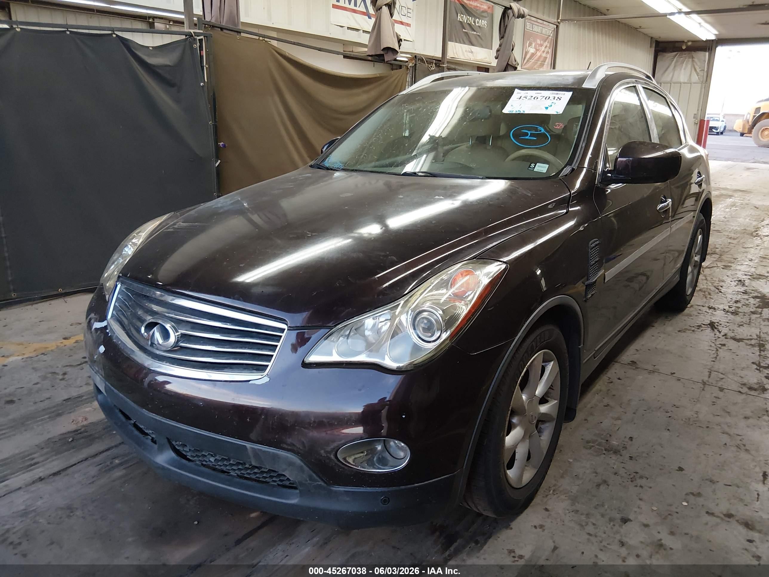 2010 Infiniti Ex35 Journey Темно-бордовый vin: JN1AJ0HPXAM703508