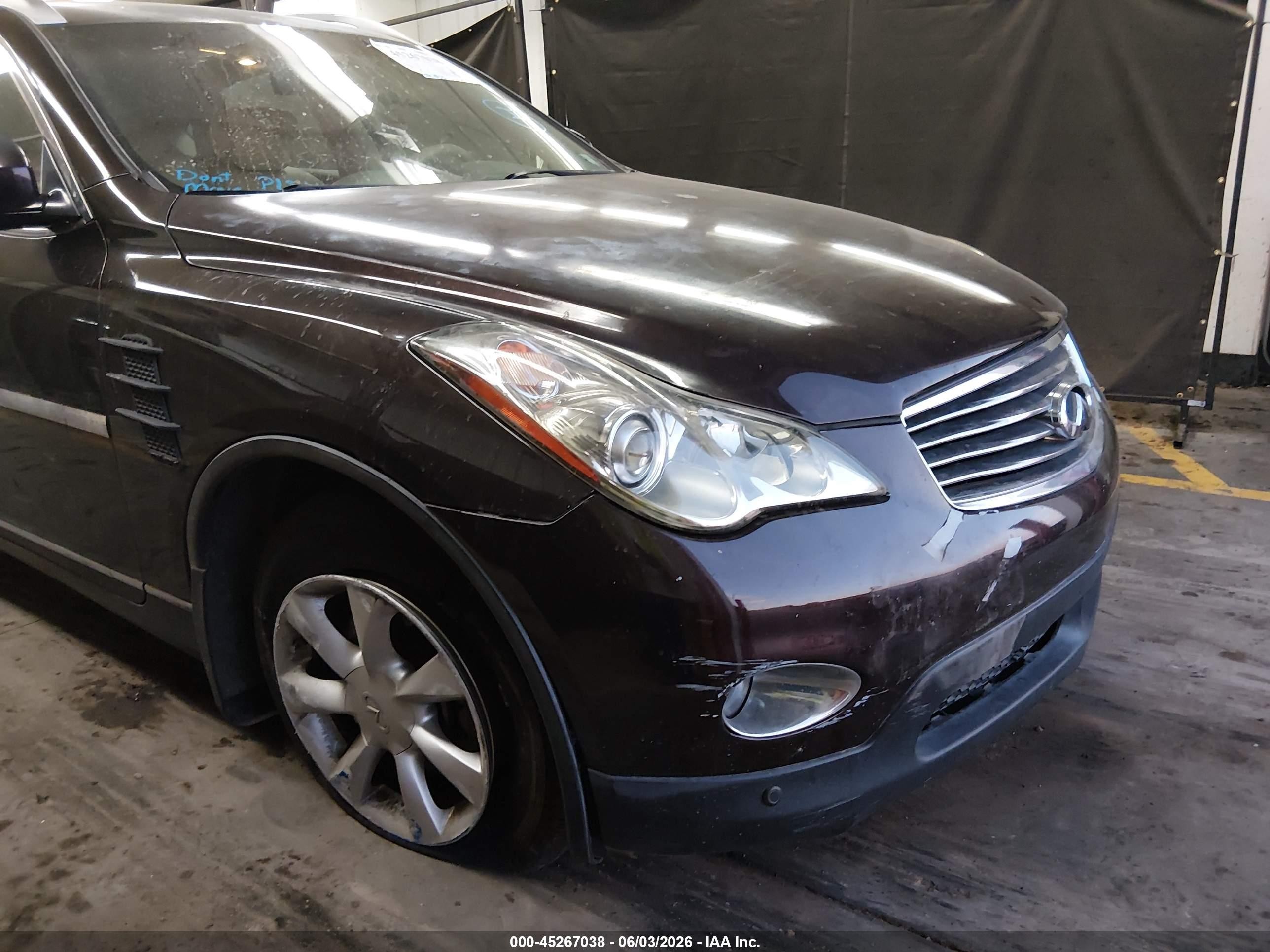 2010 Infiniti Ex35 Journey Темно-бордовый vin: JN1AJ0HPXAM703508
