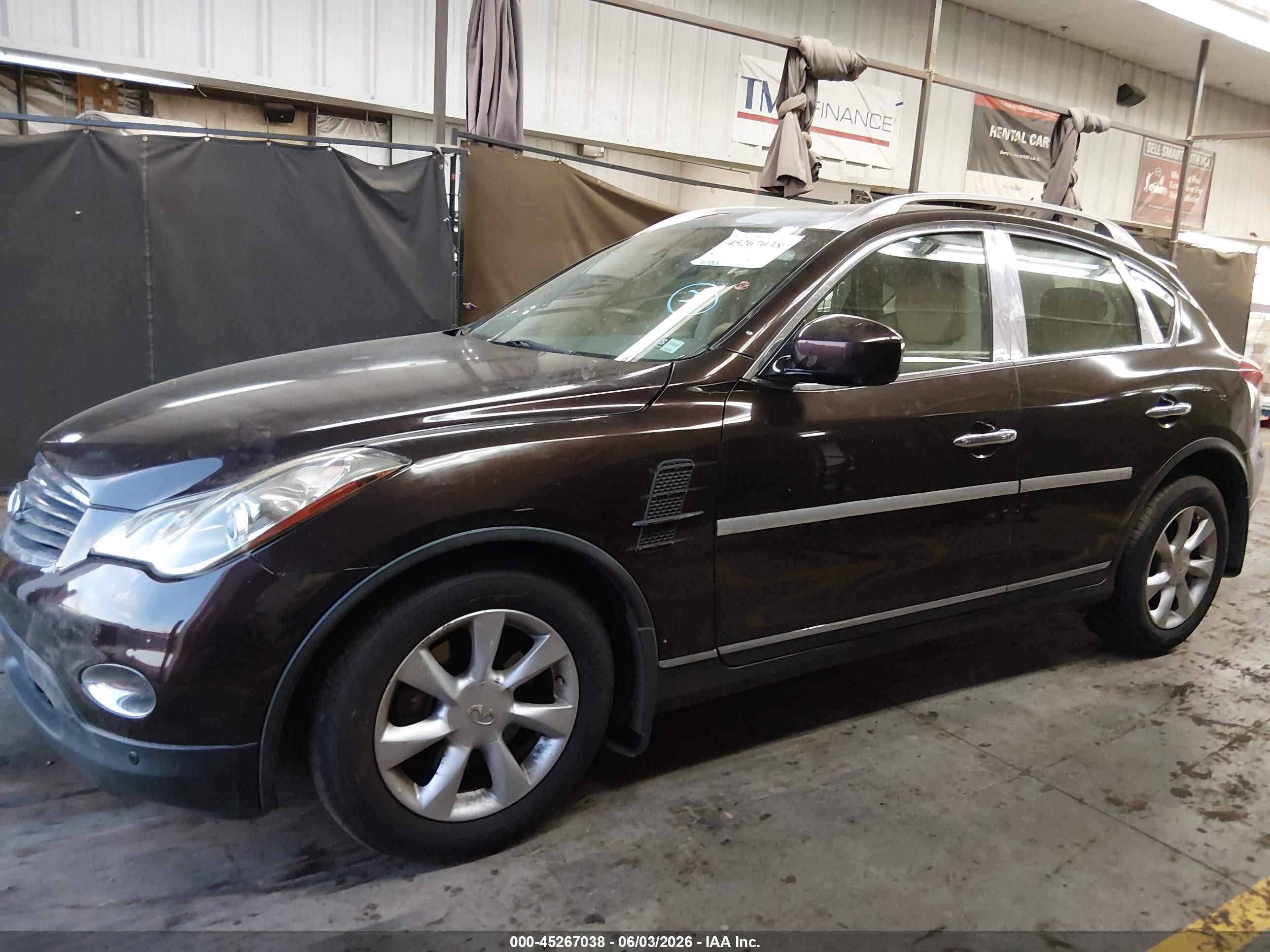 2010 Infiniti Ex35 Journey Темно-бордовый vin: JN1AJ0HPXAM703508