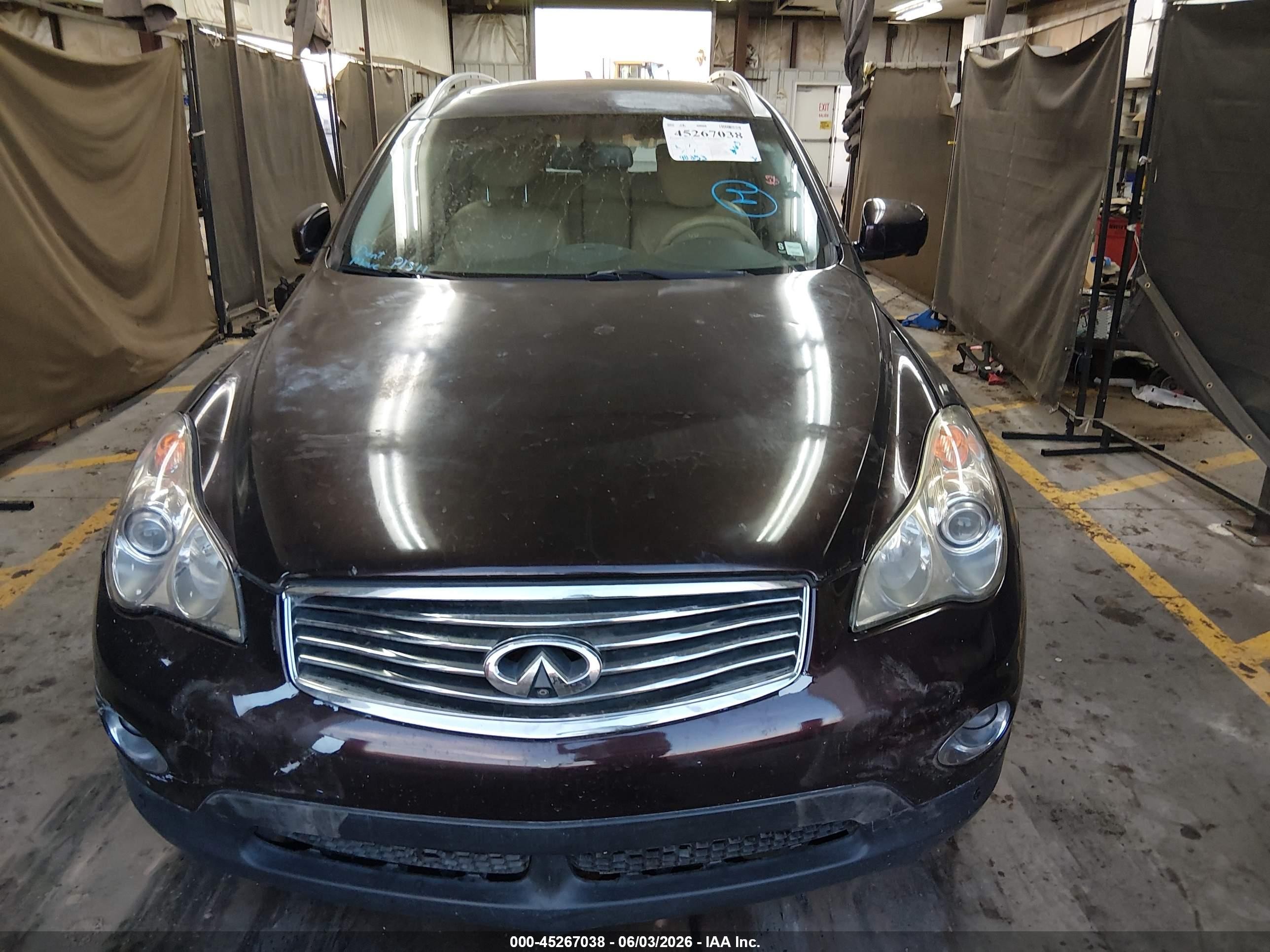 2010 Infiniti Ex35 Journey Темно-бордовый vin: JN1AJ0HPXAM703508