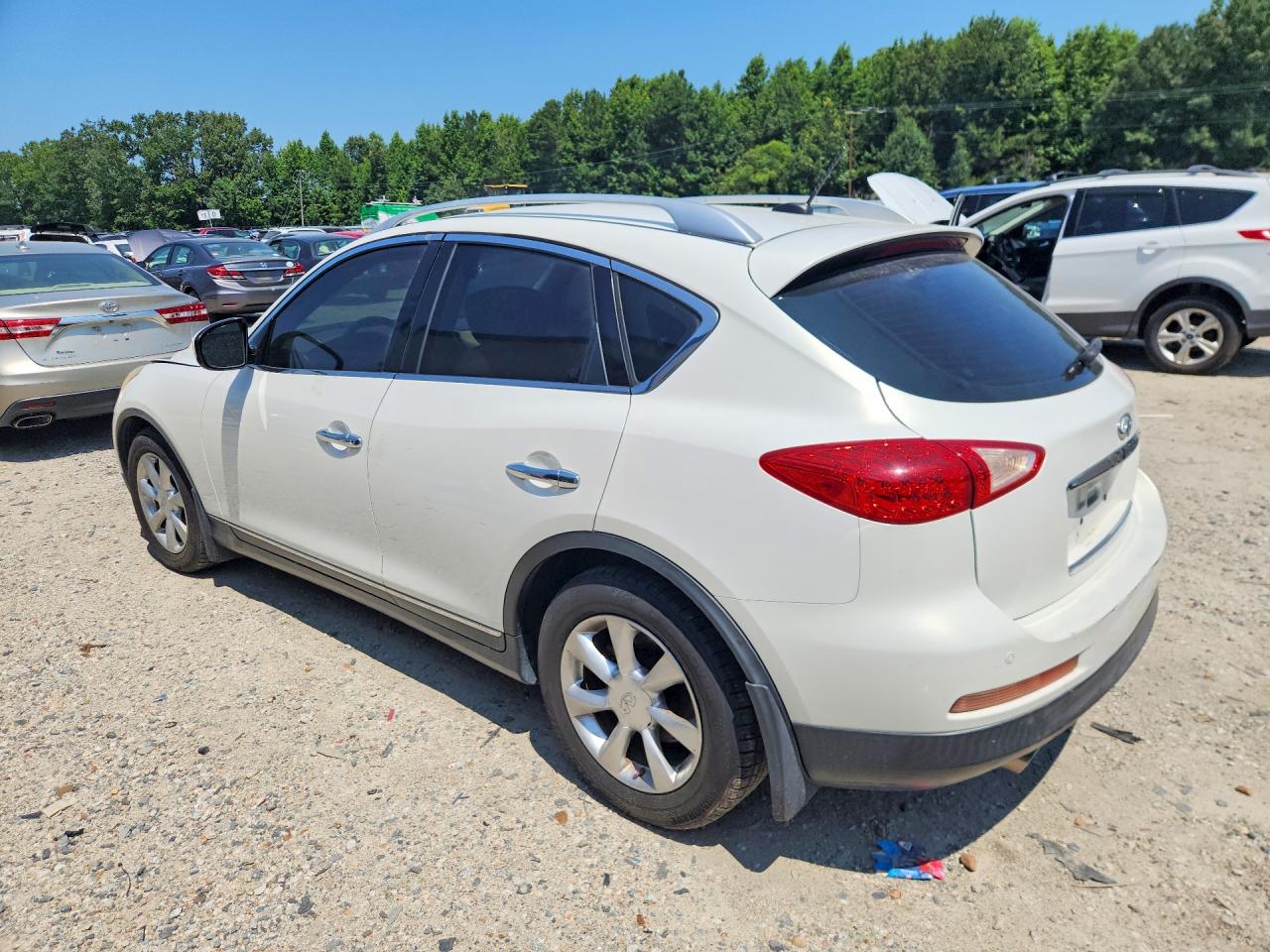 2010 Infiniti Ex35 Base White vin: JN1AJ0HR0AM750662
