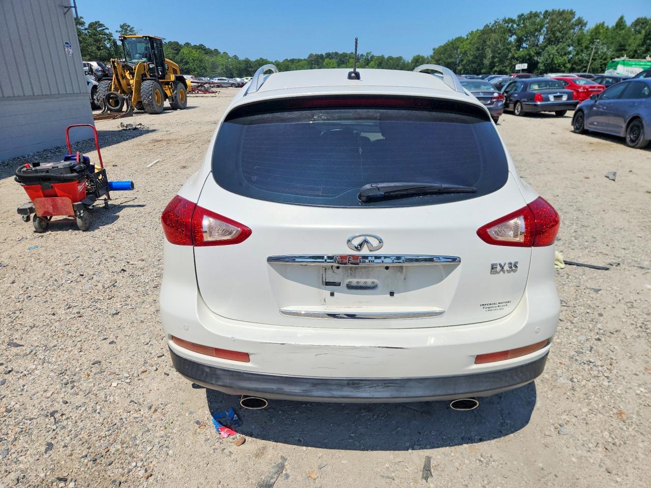 2010 Infiniti Ex35 Base White vin: JN1AJ0HR0AM750662
