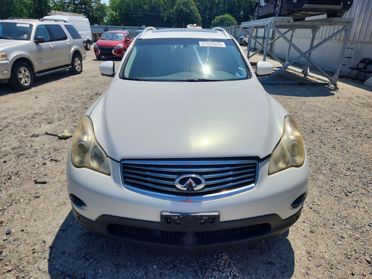 2010 Infiniti Ex35 Base White vin: JN1AJ0HR0AM750662