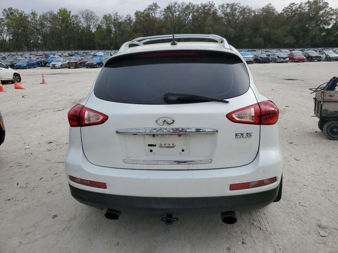 2010 Infiniti Ex35 Base White vin: JN1AJ0HR0AM753576