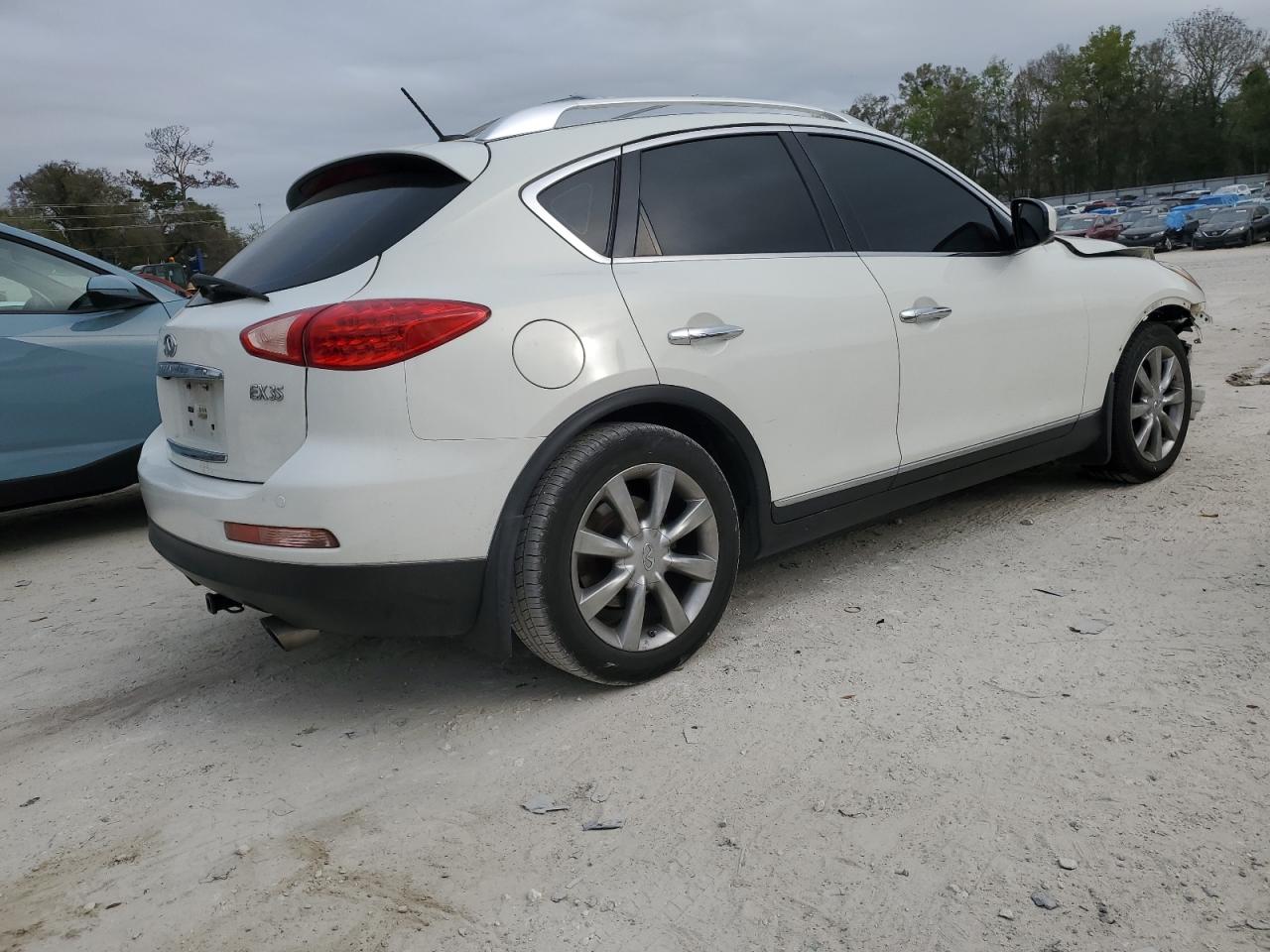 2010 Infiniti Ex35 Base White vin: JN1AJ0HR0AM753576